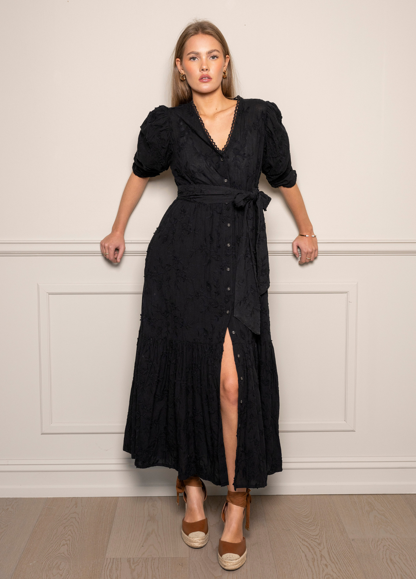 MISSMAYA Sylvie Dress Matte Black Sort