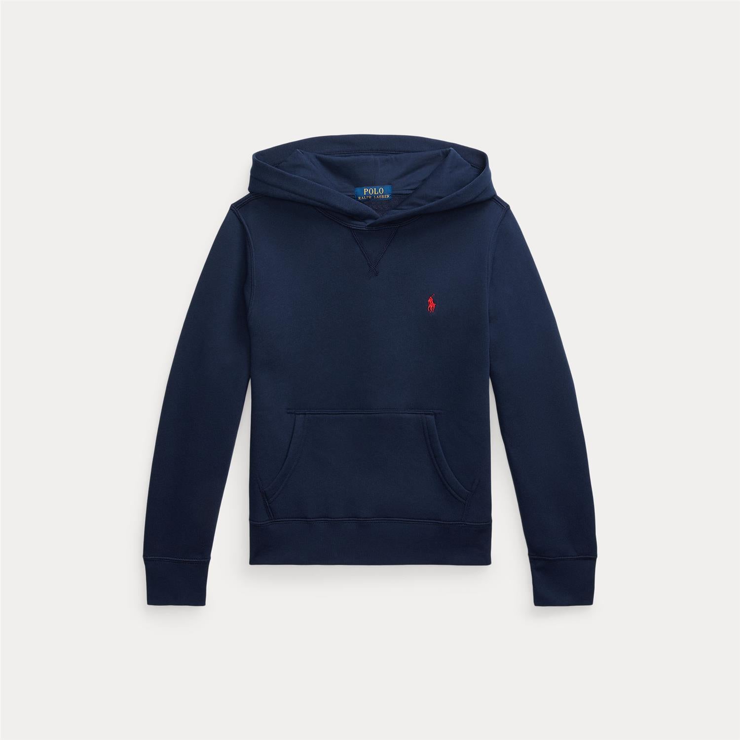 RALPH LAUREN 8-16År Hettegenser m/rød logo Mørkeblå