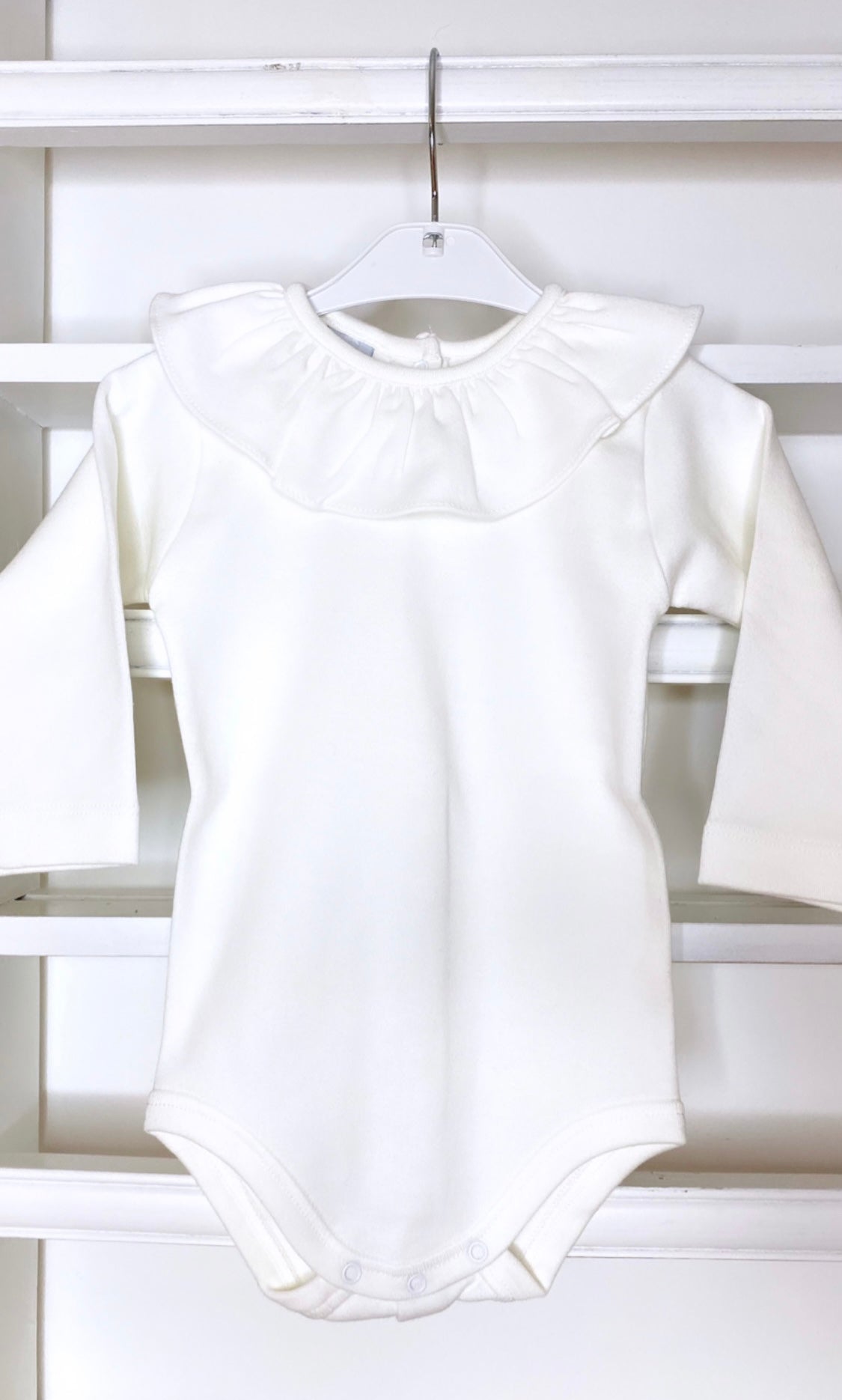BABIDU 1117 Body m/rysjekrage Creme