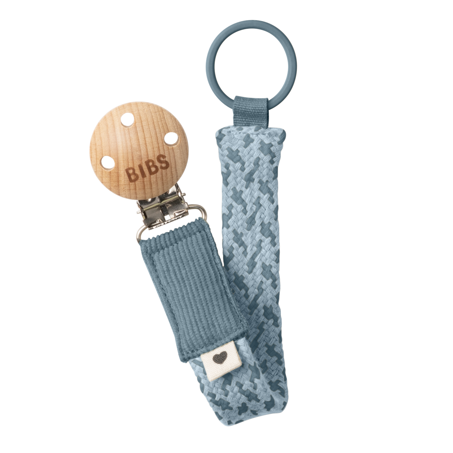 BIBS Pacifier Clip Petrol