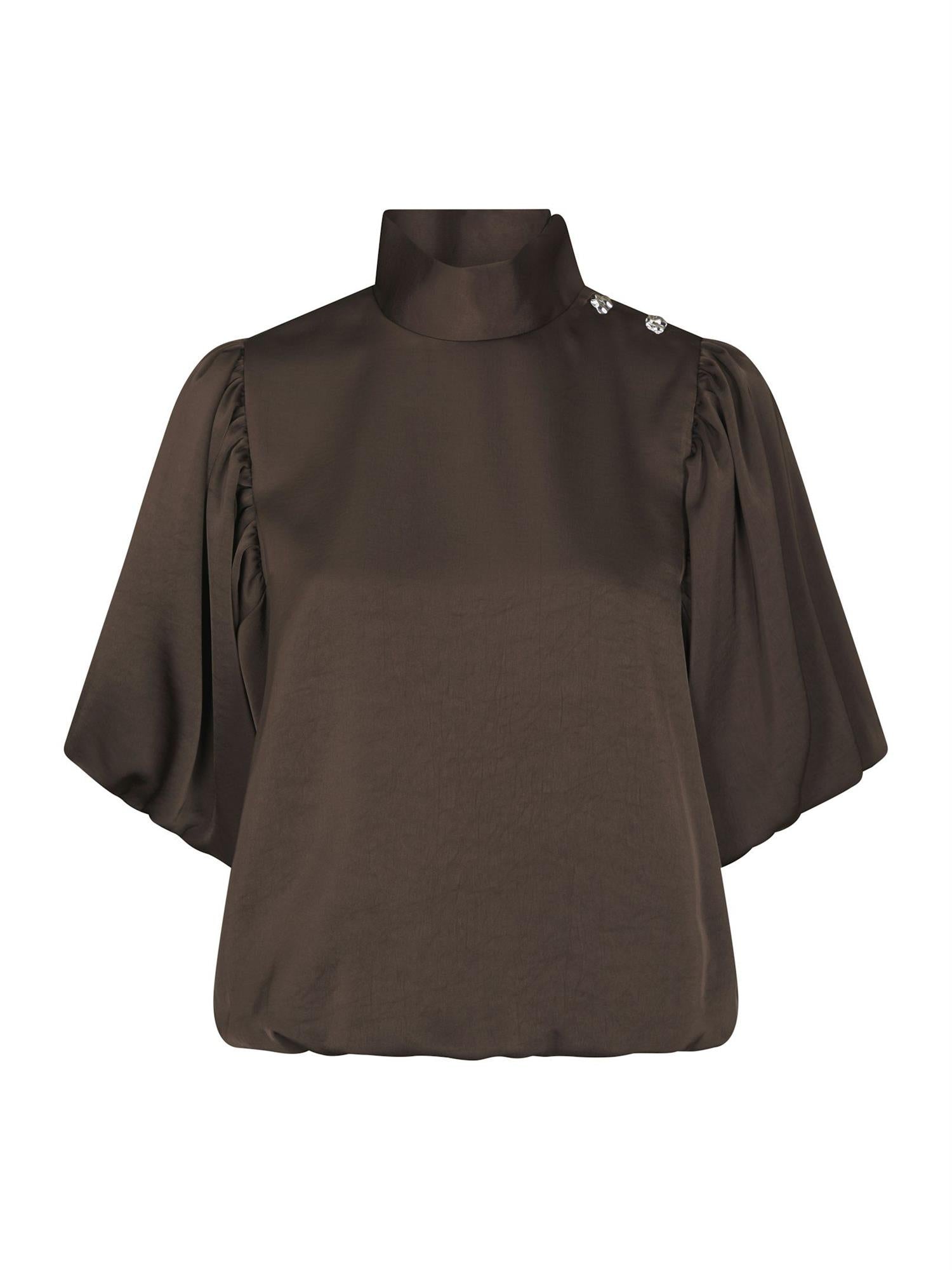 NEO NOIR Parisa Heavy Sateen Blouse