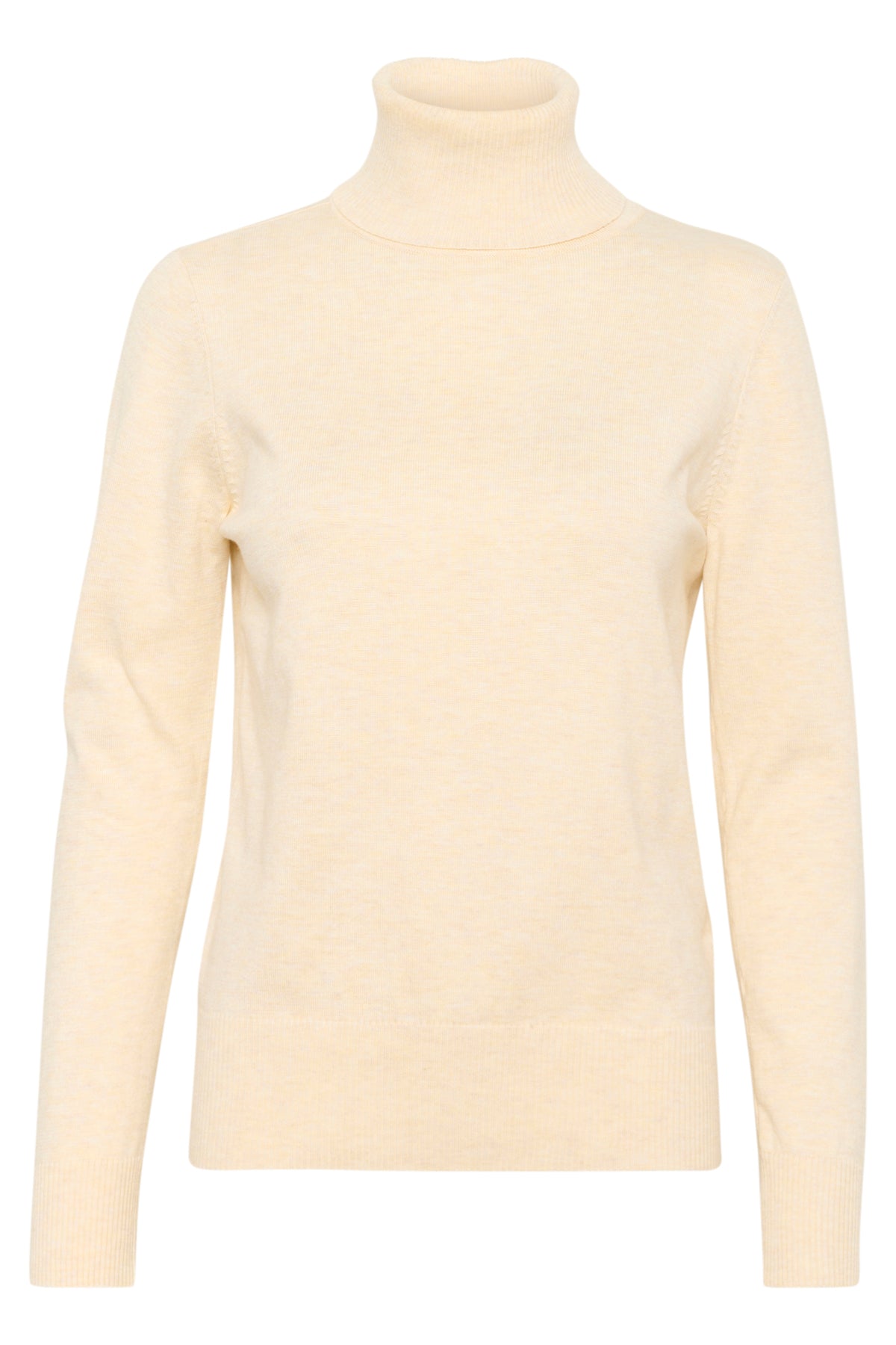 SAINT TROPEZ Mila rollneck pullover Beige