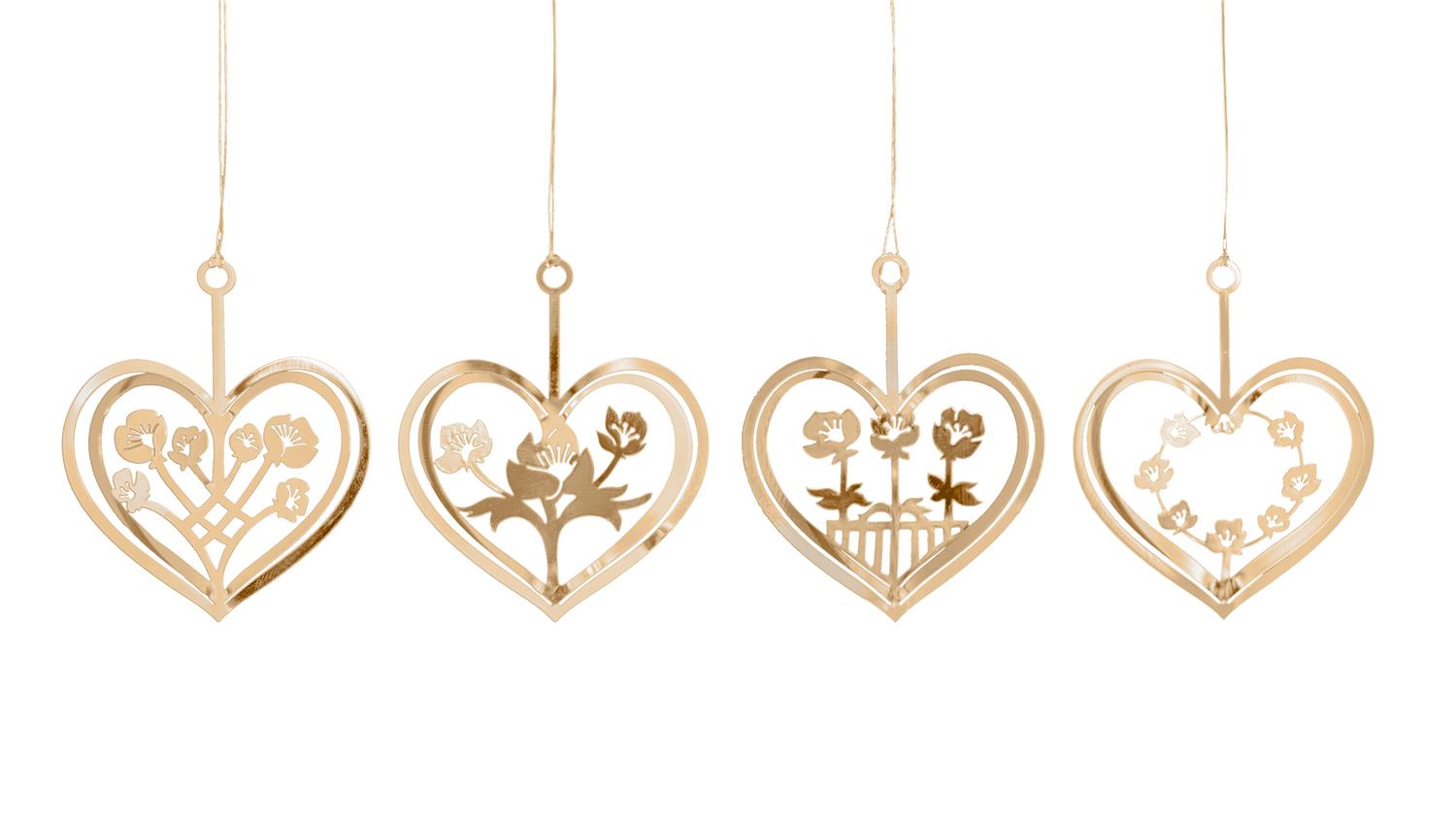 JETTE FRÖLICH Gullhjerter 4pk. Gull