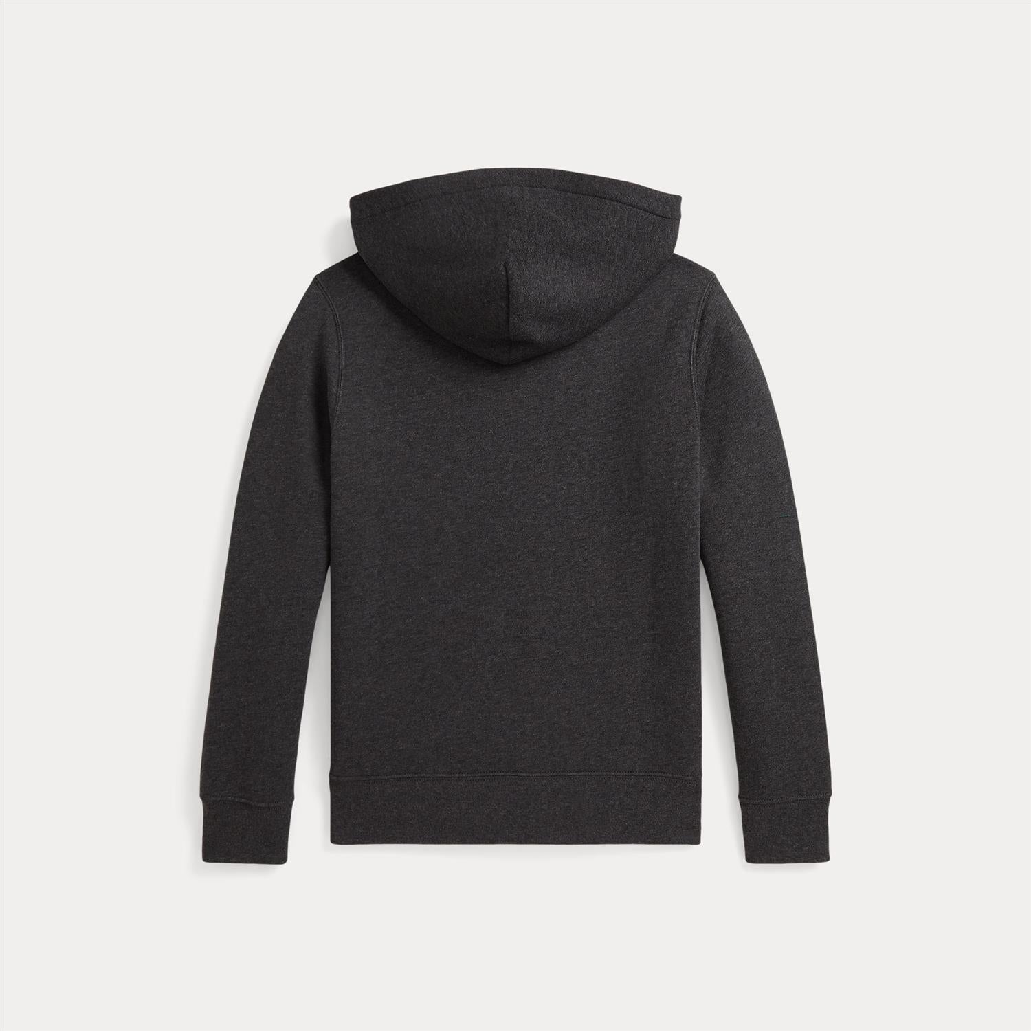 RALPH LAUREN 8-16År Hettegenser m/grønn logo Koksgrå