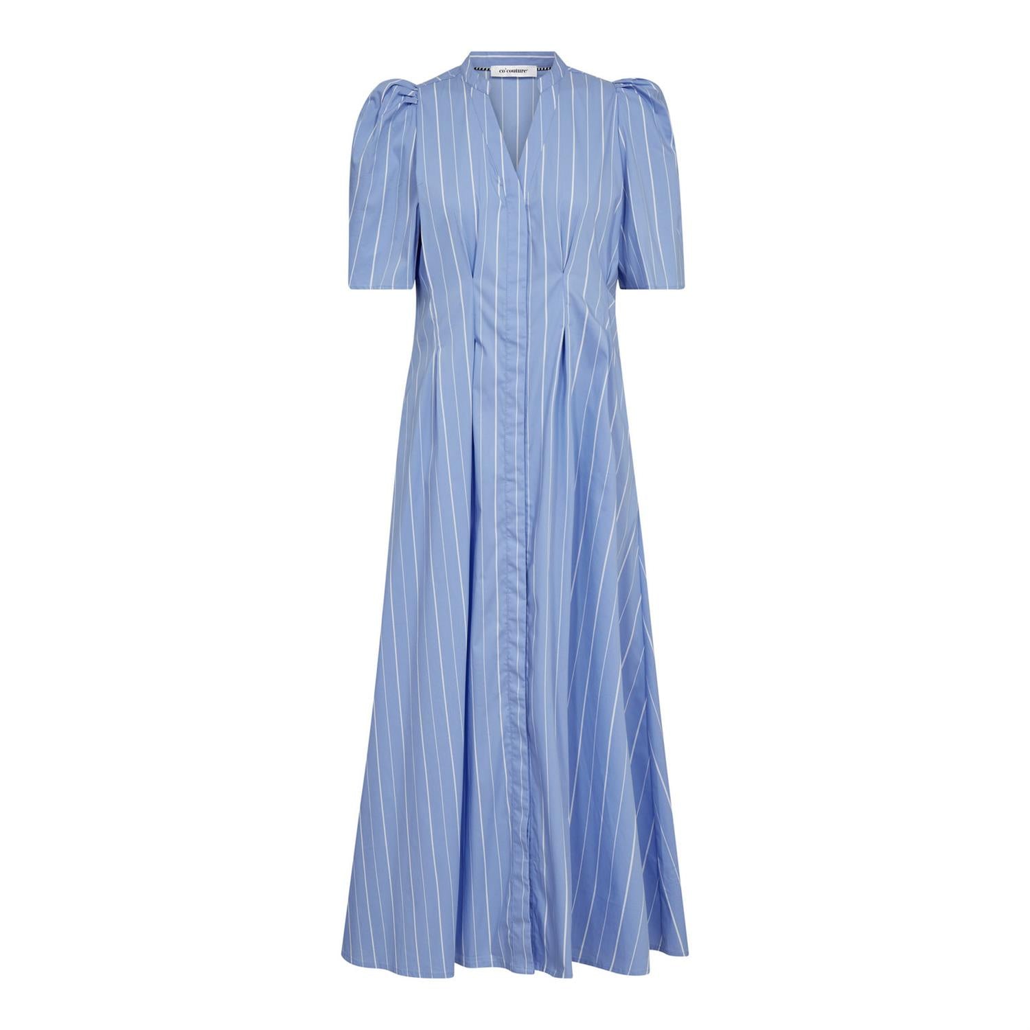 CO´ COUTURE Teran Stripe Pleat Dress - Farmor Ingvarda