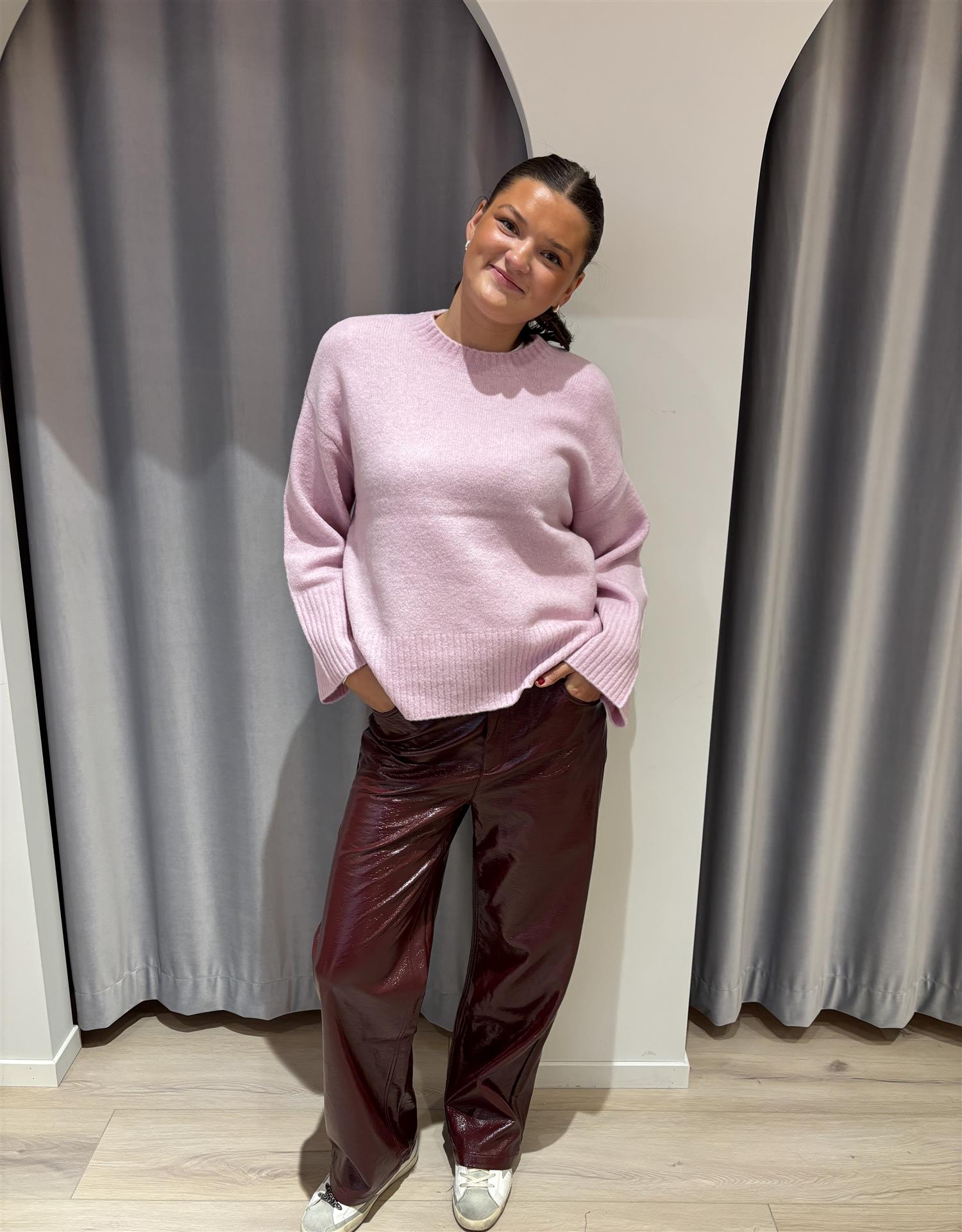 CO´ COUTURE Roger O-Neck Knit Pale Pink