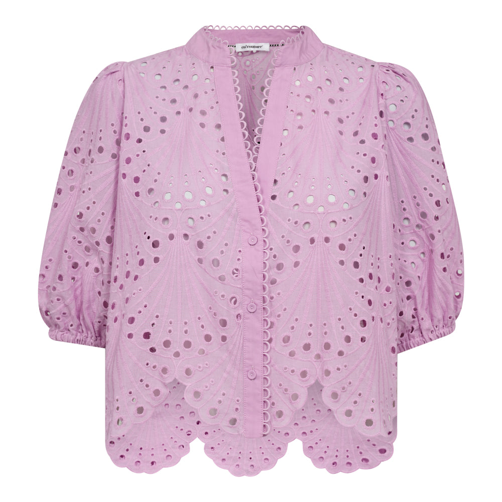 CO´ COUTURE Naya Anglaise Shirt Orchid