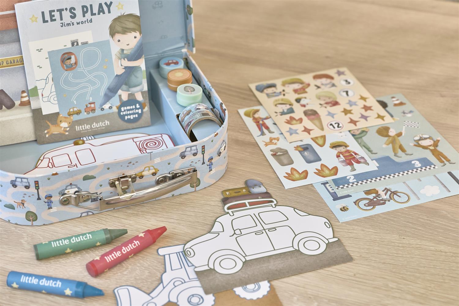 LITTLE DUTCH Kreativ Koffert,Vehicles