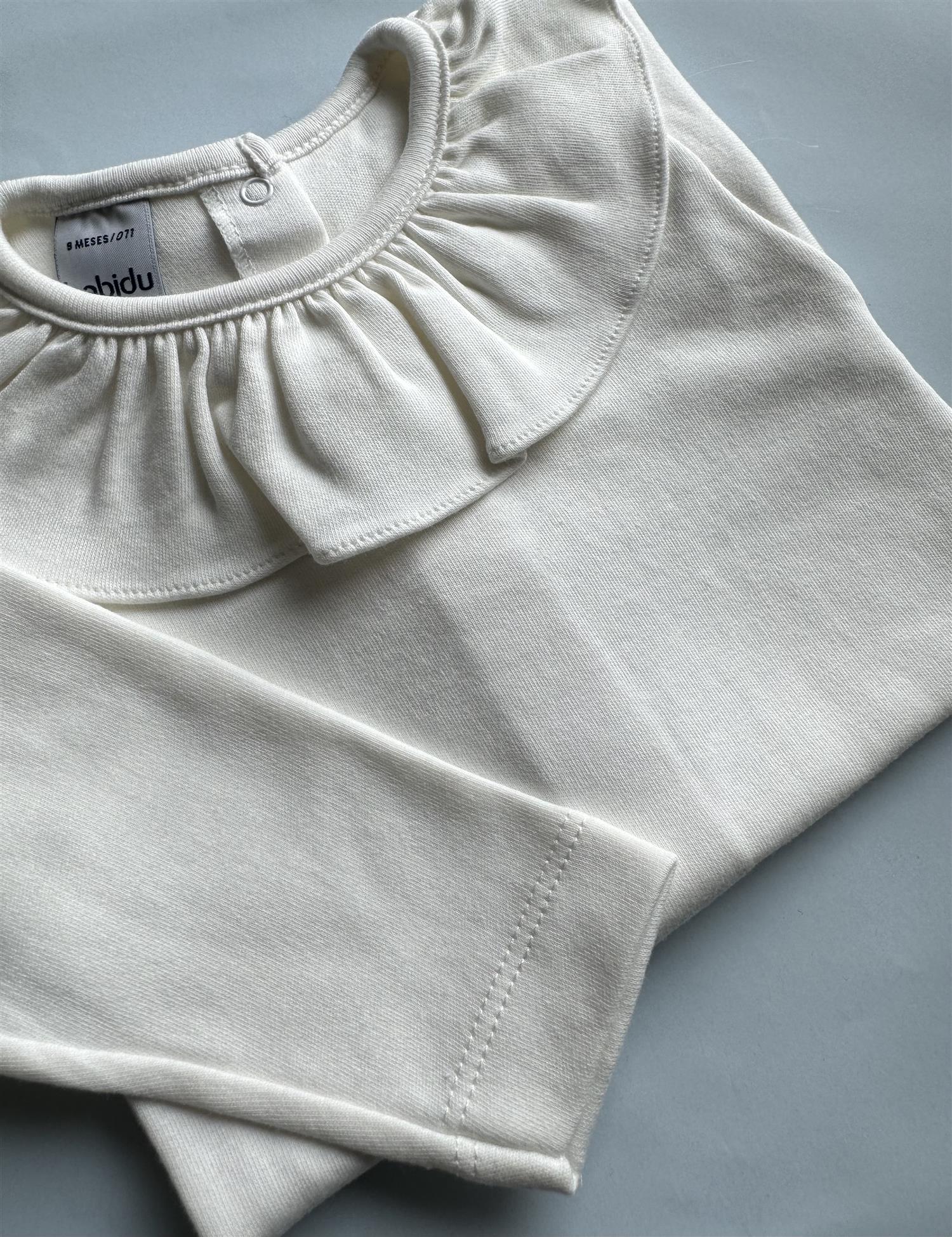 BABIDU 1117 Body m/rysjekrage Creme