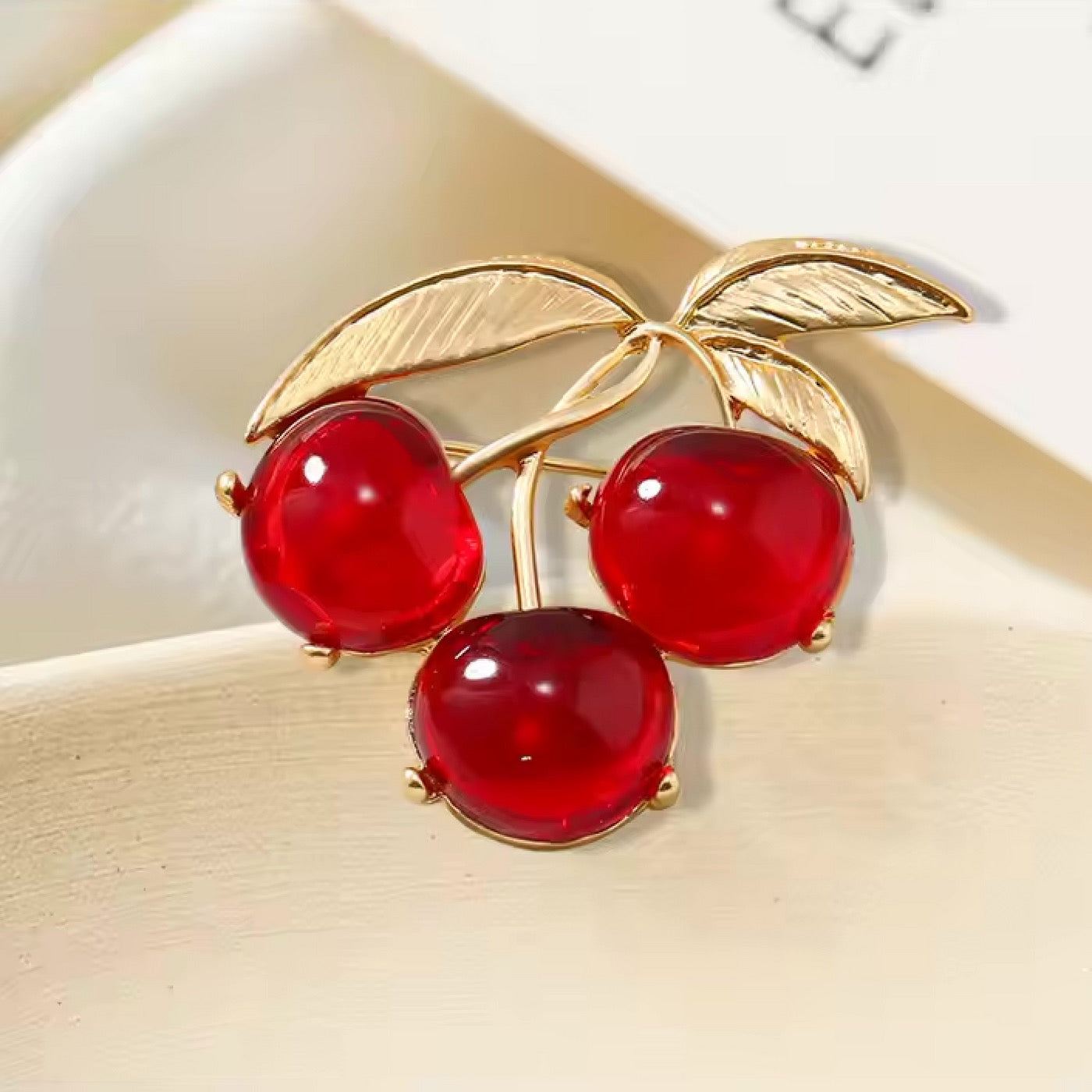 STICKY BESTIE Cherry Brooche