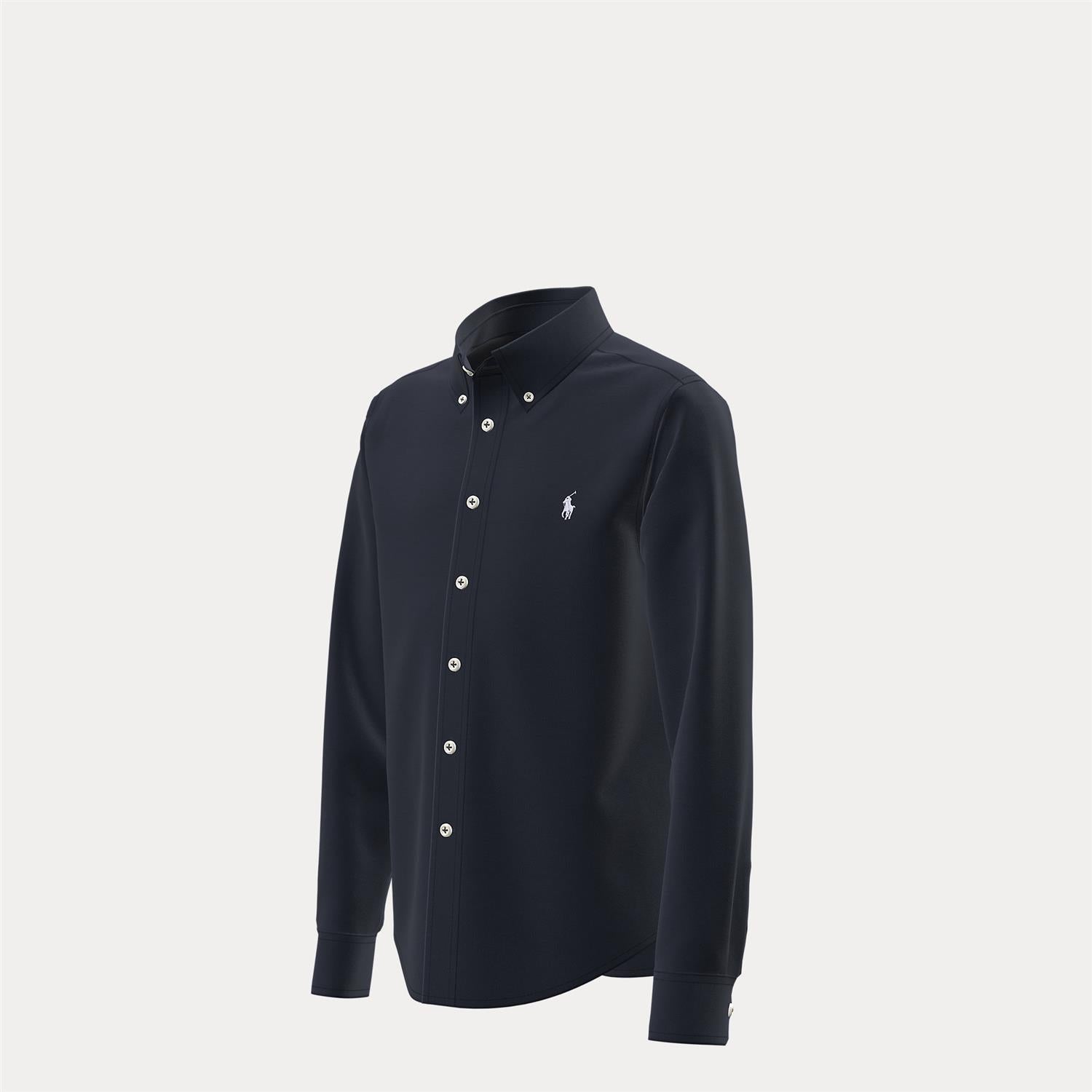 RALPH LAUREN 8-16År Skjorte Bomull Mesh Mørkeblå