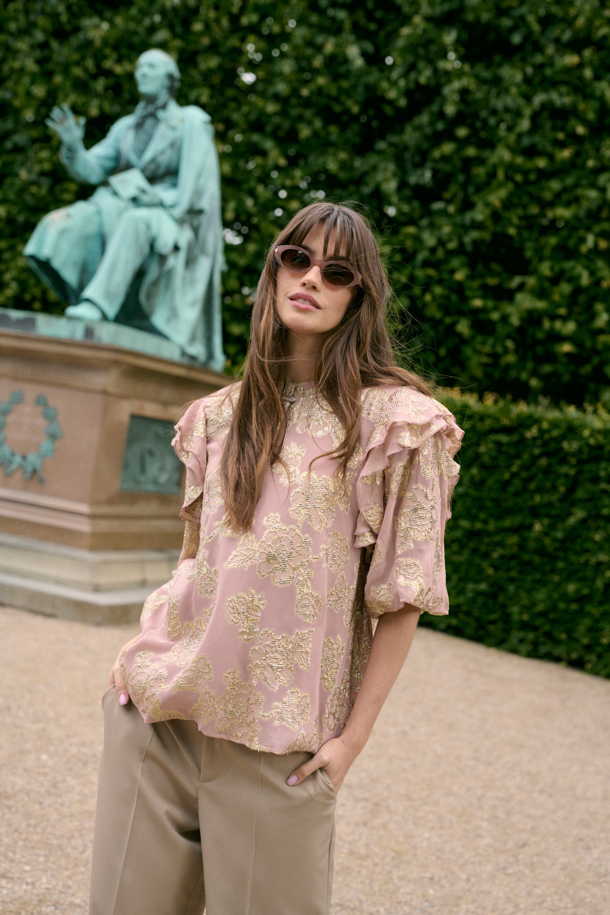 CULTURE Floi Blouse Gammelrosa