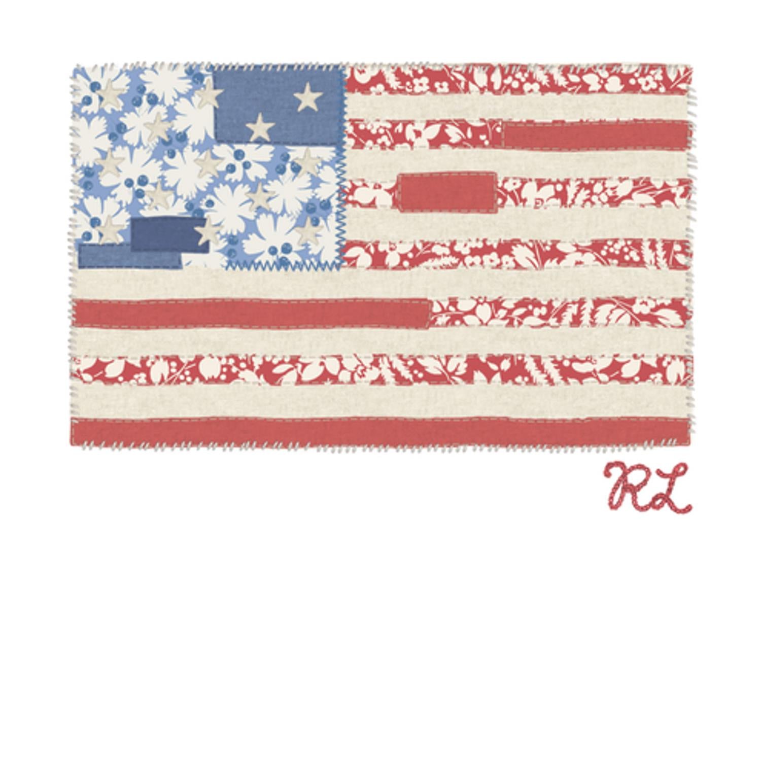 RALPH LAUREN 8-16År Flag T-skjorte, Jente