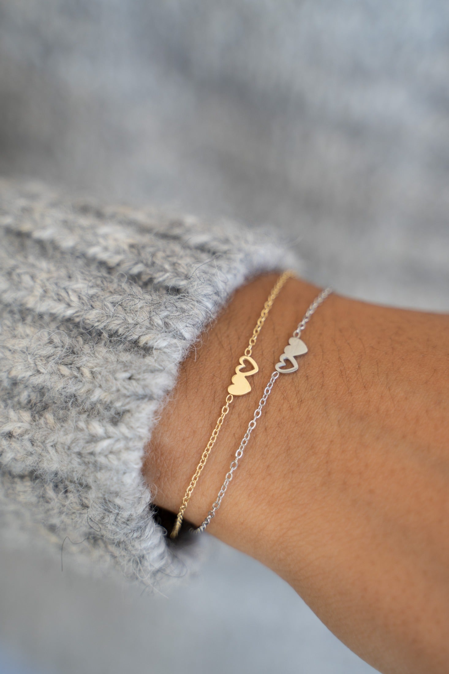 My Jewellery Bracelet besties 2 heart Sølv