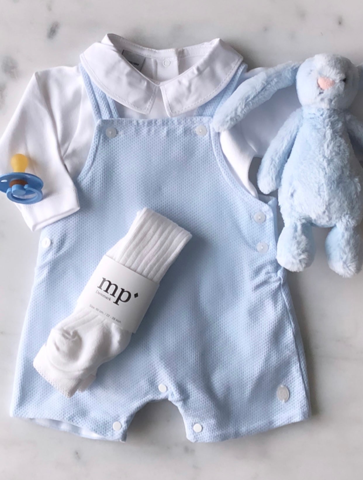 BABIDU 1185 body med polo krage Hvit