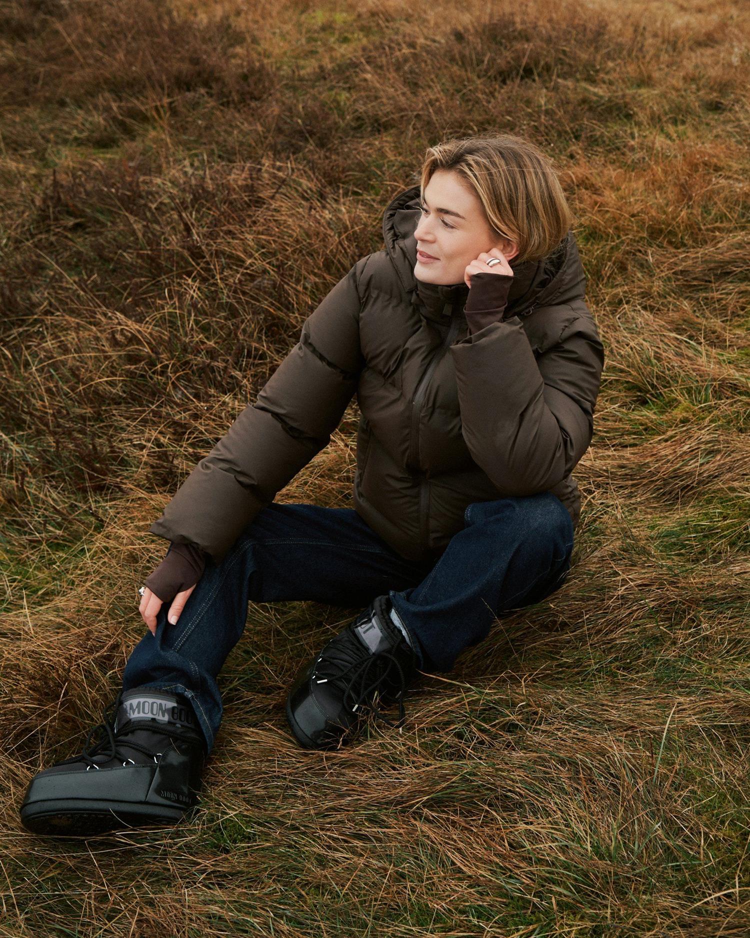 NEO NOIR Fox C Puffer Jacket Dark Brown