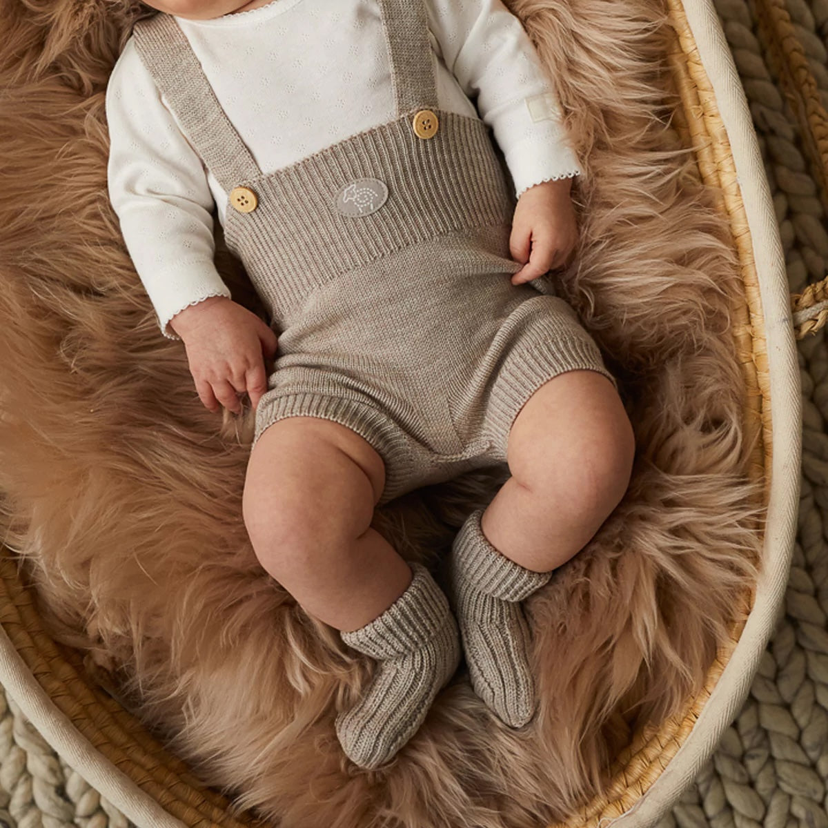 LILLELAM Romper Baby Natur Lys Beige