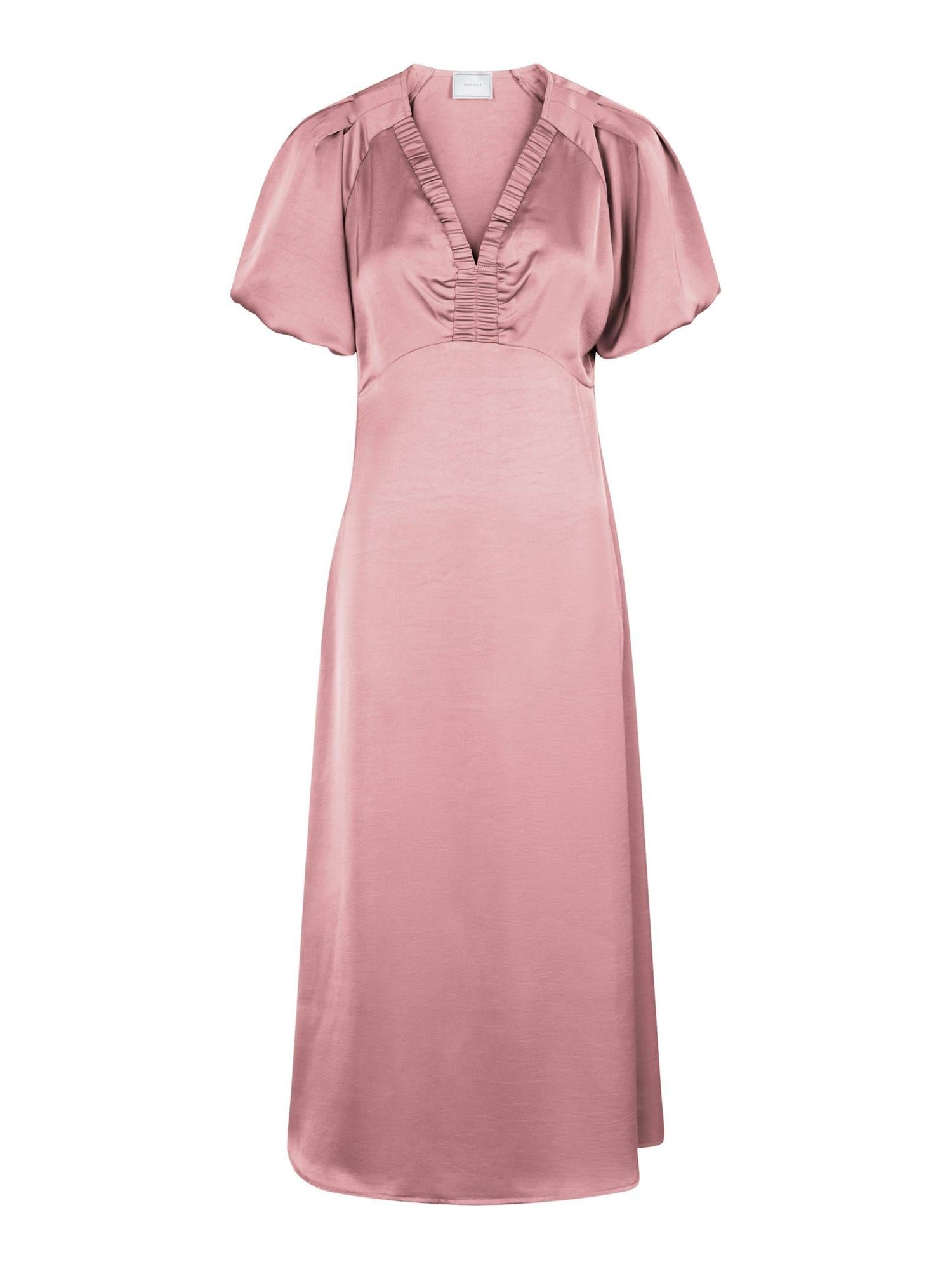NEO NOIR Illana Heavy Sateen Dress Evening Rose