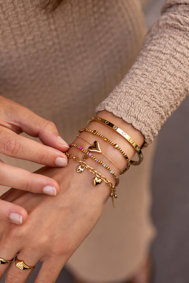 My Jewellery Bracelet heart horizontal Gul
