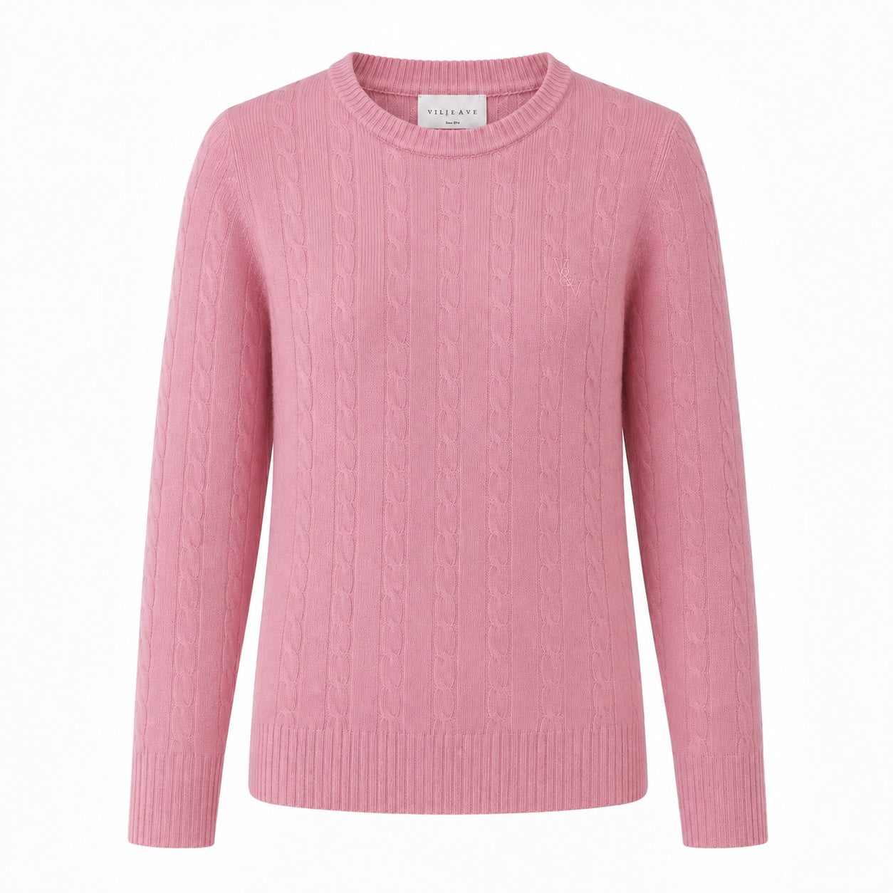 VILJE OG VE Elise Strikket Genser Soft Pink