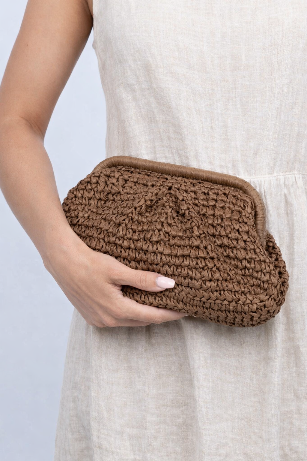 SUI AVA Olivia Bloom Bag Dark Brown