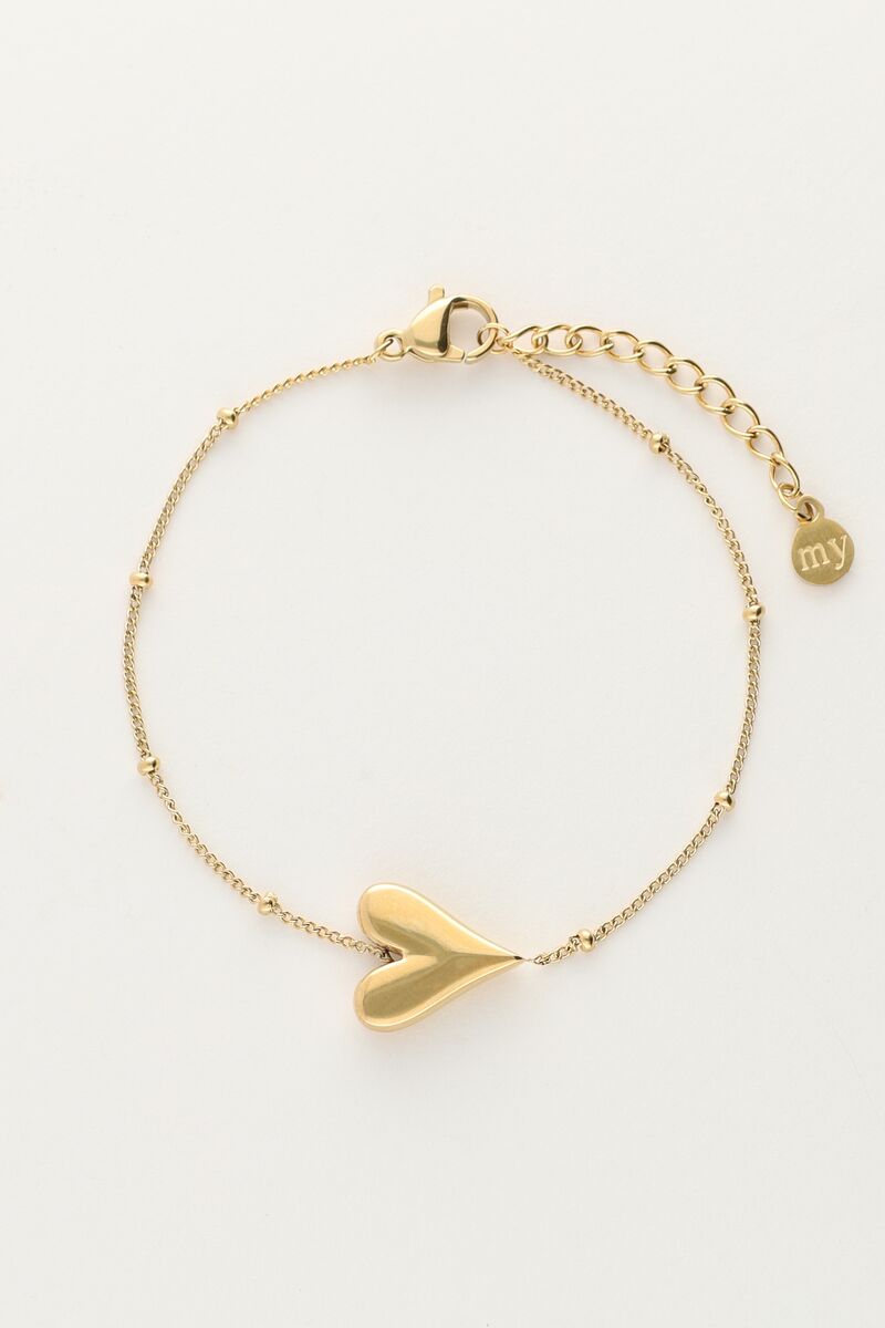 My Jewellery Bracelet heart horizontal Gul