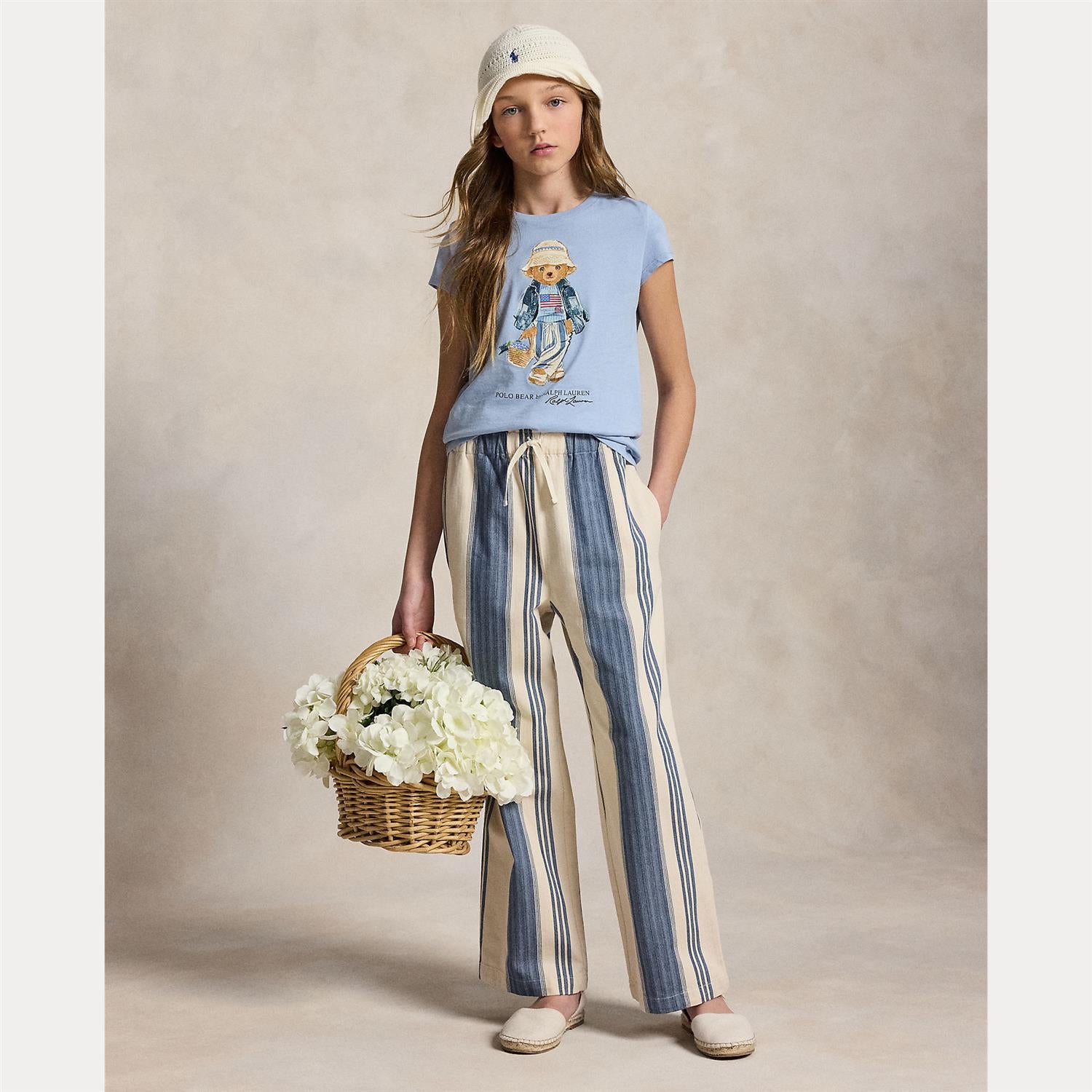 RALPH LAUREN 8-16År T-skjorte Polo Bear,Jente - Farmor Ingvarda