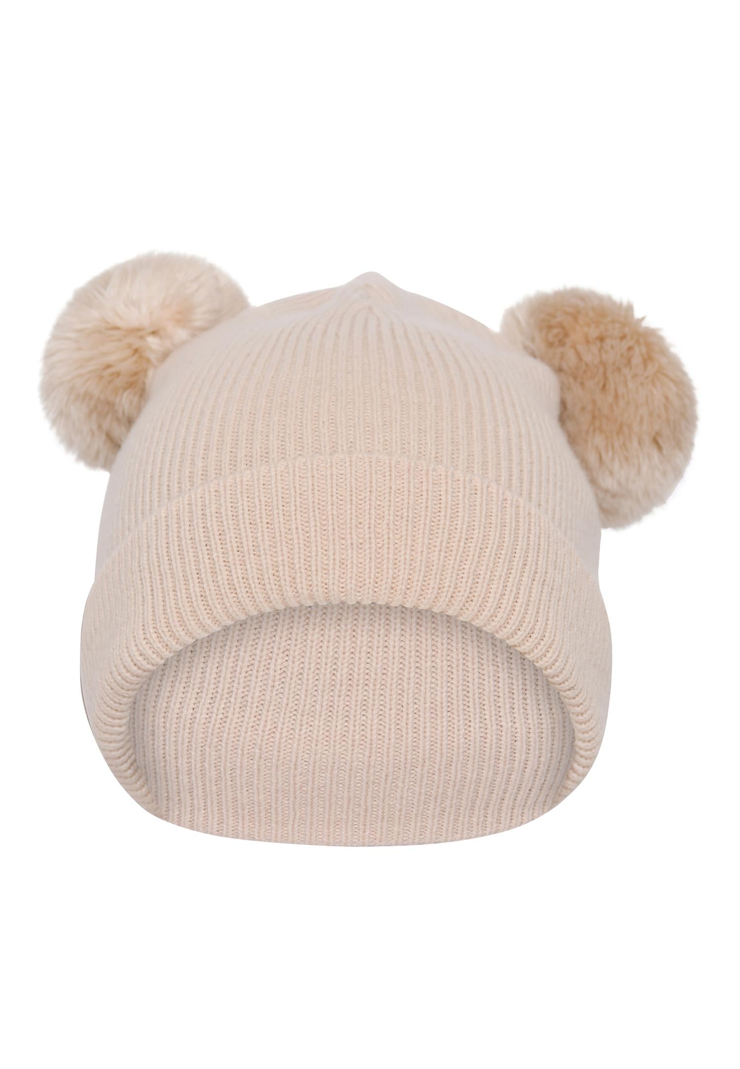 MP, LUER Bergen hat,Pompons Krem