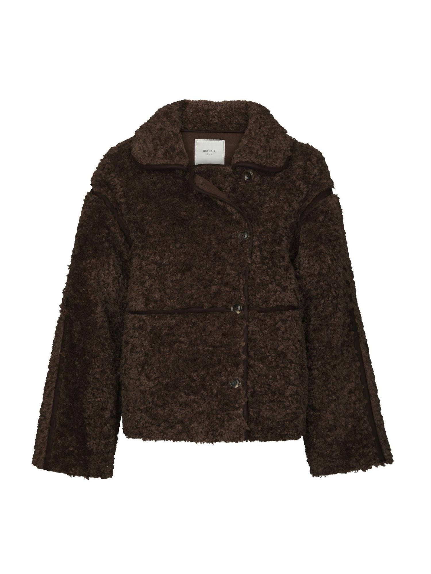 NEO NOIR Castor Faux Fur Jacket