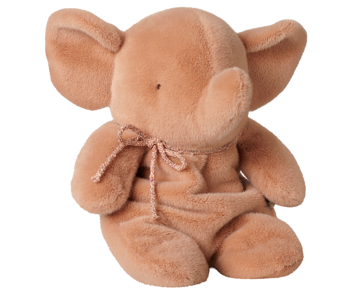 MAILEG Elephant plush,Medium Dus Rosa