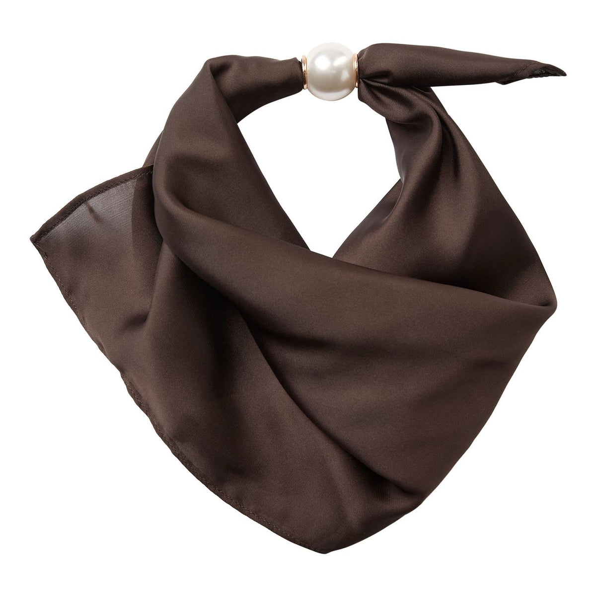 CO´ COUTURE Pearl Scarf Bison