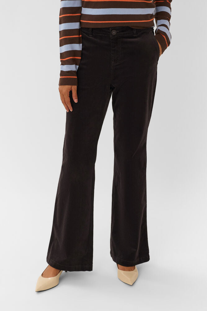 CULTURE Tulum Flare Pants Brown