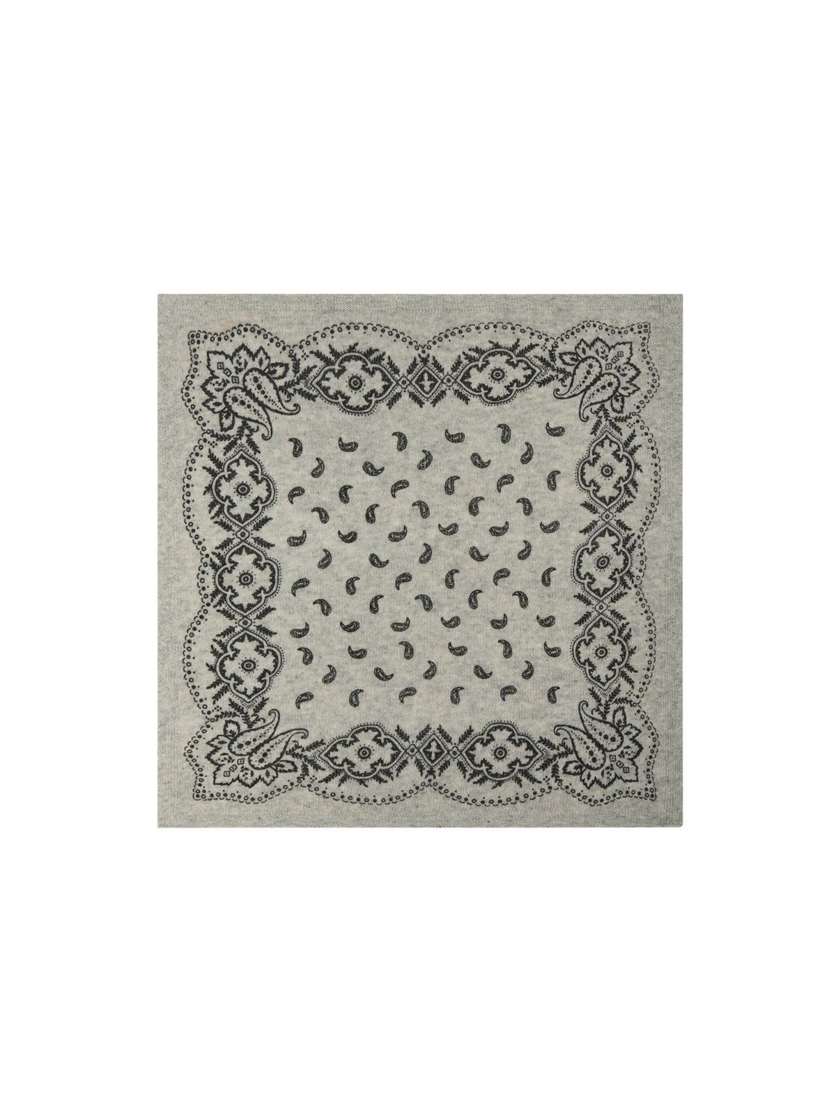 NEO NOIR Adelina Paisley Knit Scarf Grey
