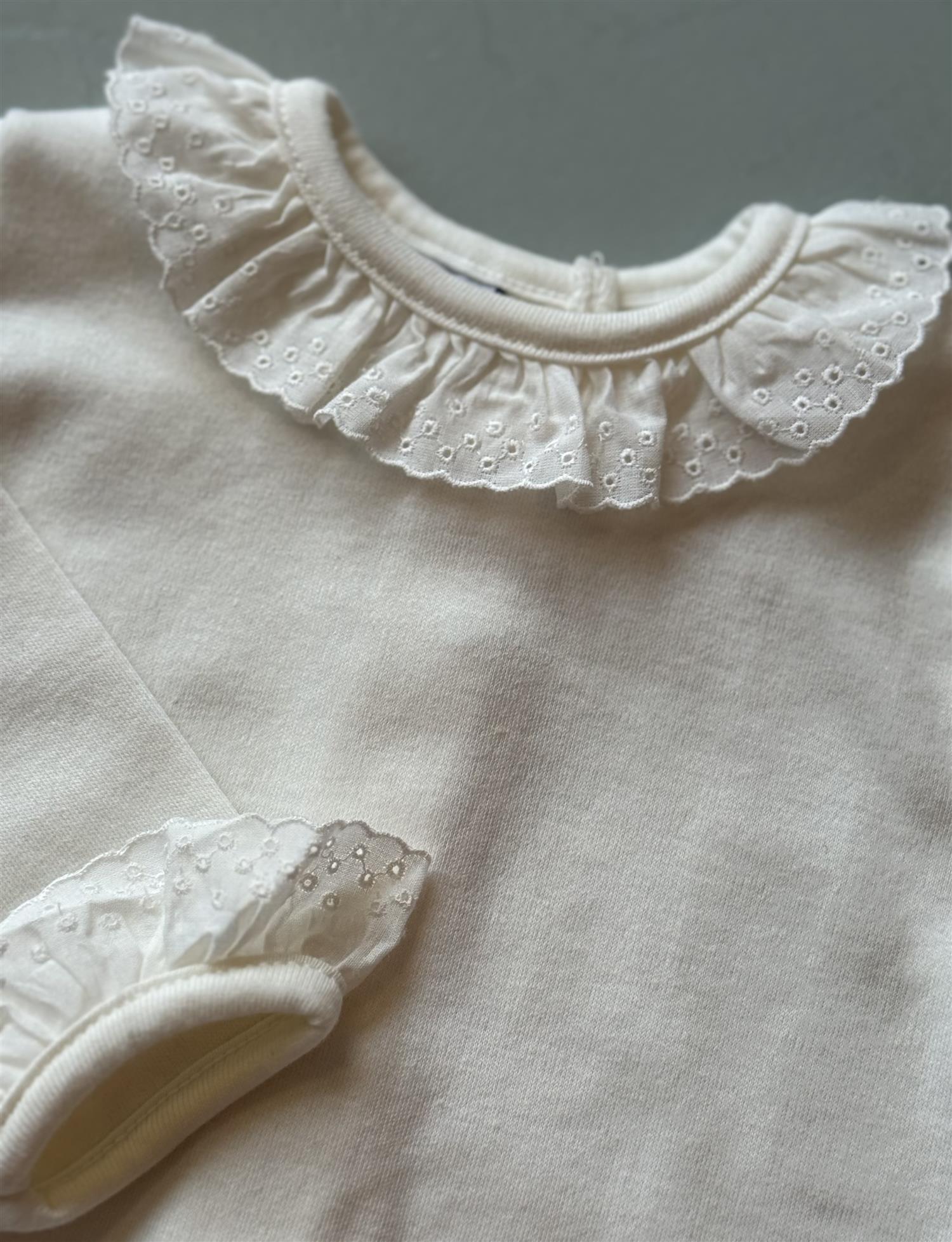 BABIDU 1191 Body m/krem blondekrage Offwhite