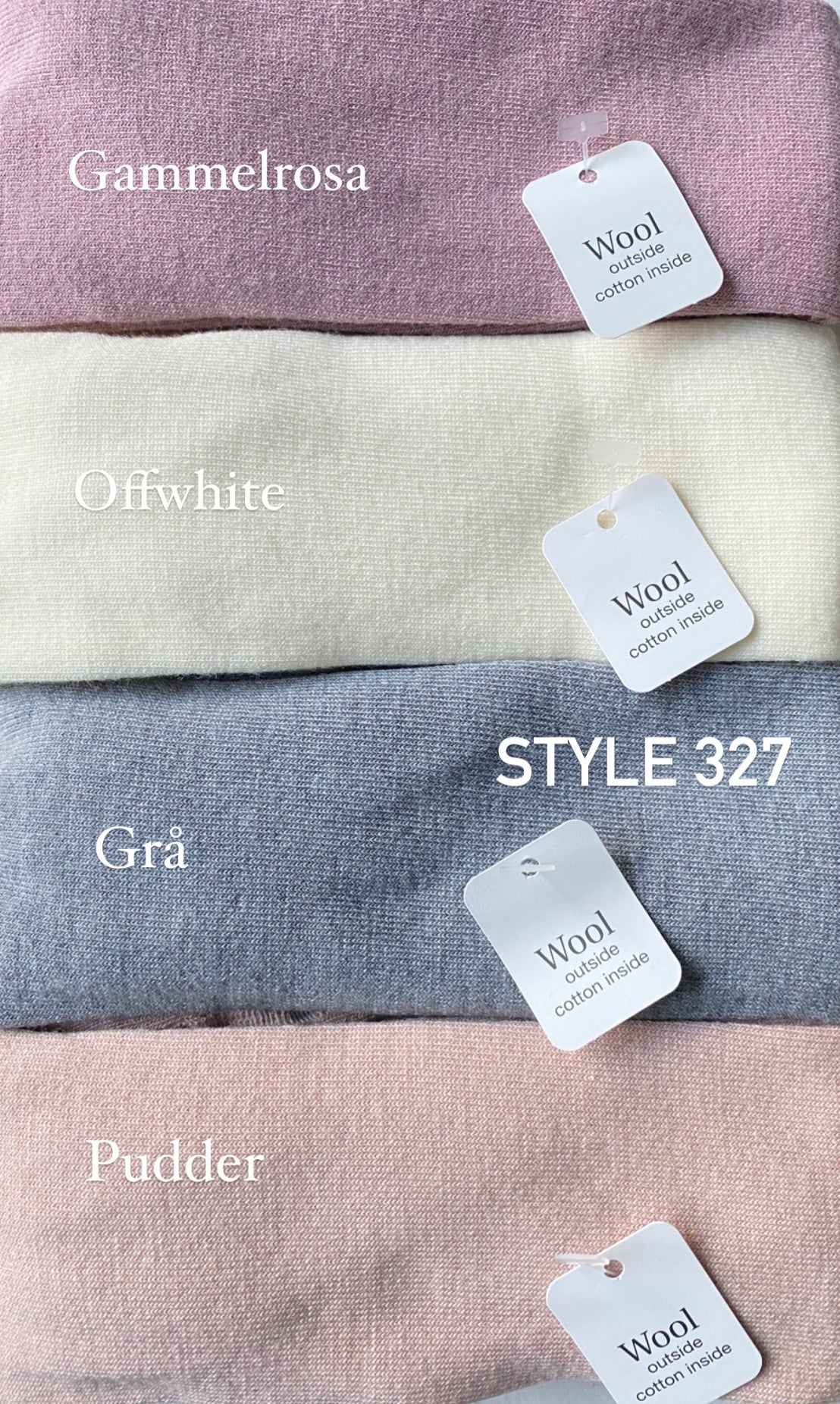 MP Str.bukse 327 ull/bomull,grå Grå