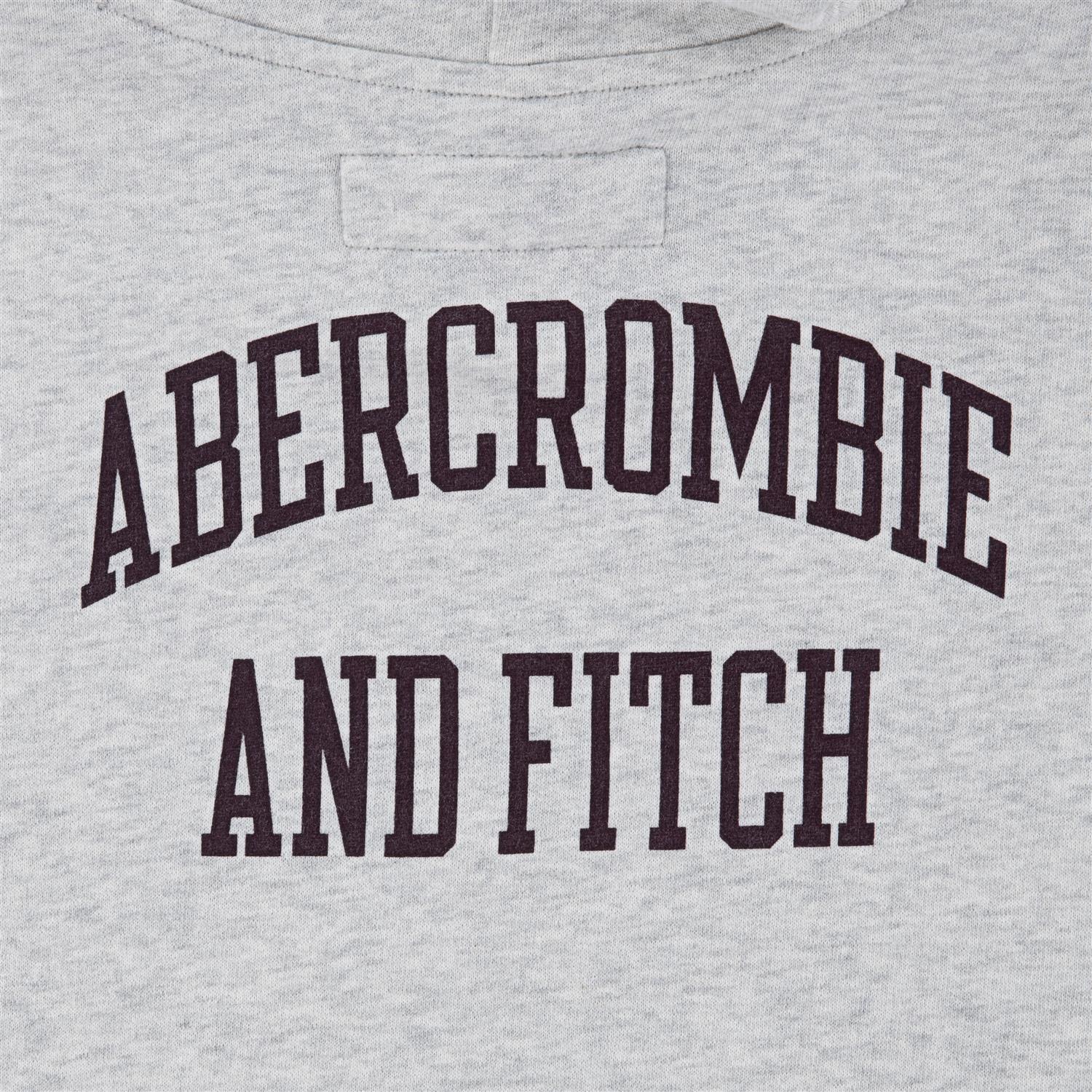 ABERCROMBIE & FITCH Hettegenser m/logo Lys Grå Melert