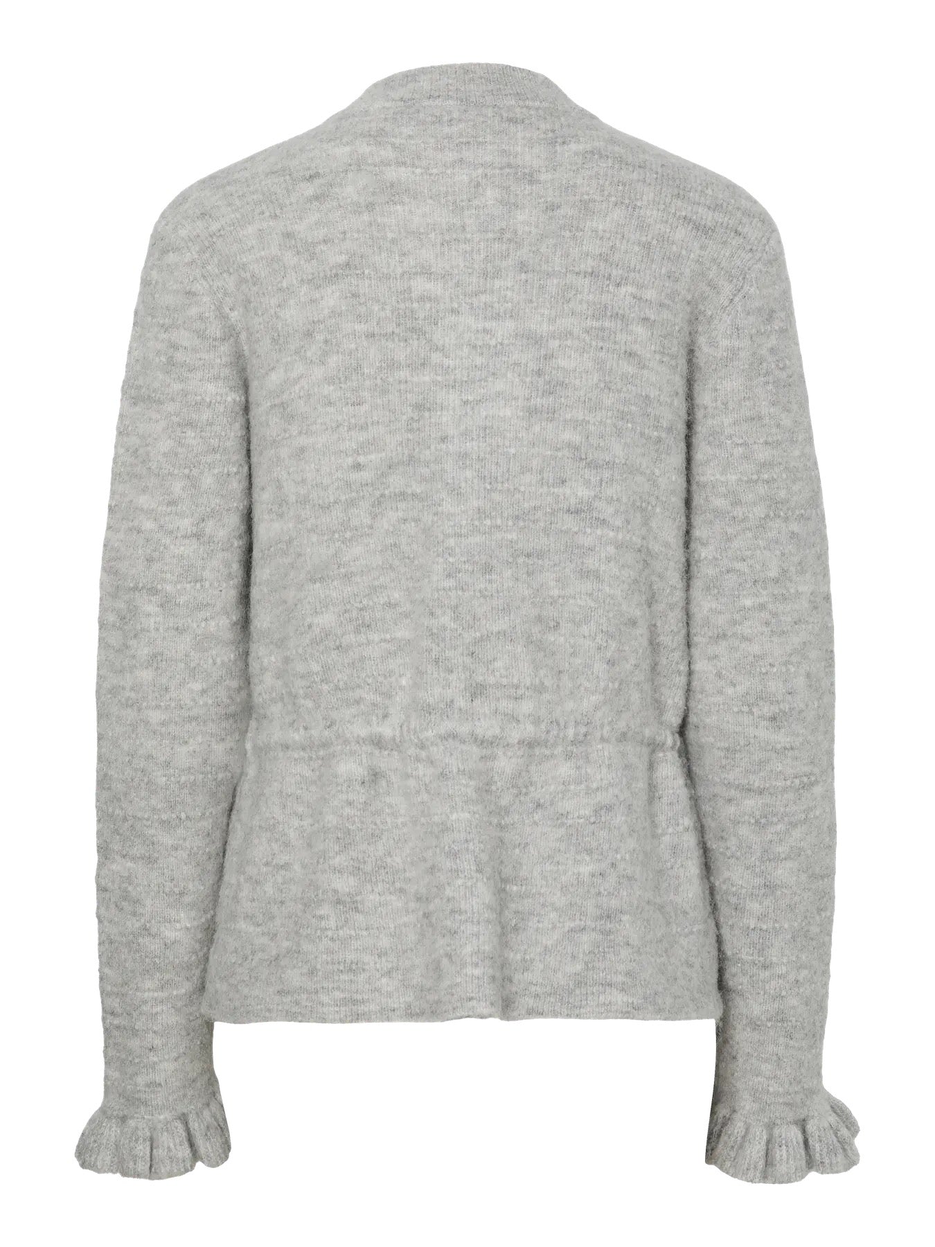 YAS Yasthellis Knit Cardigan Grey Melange