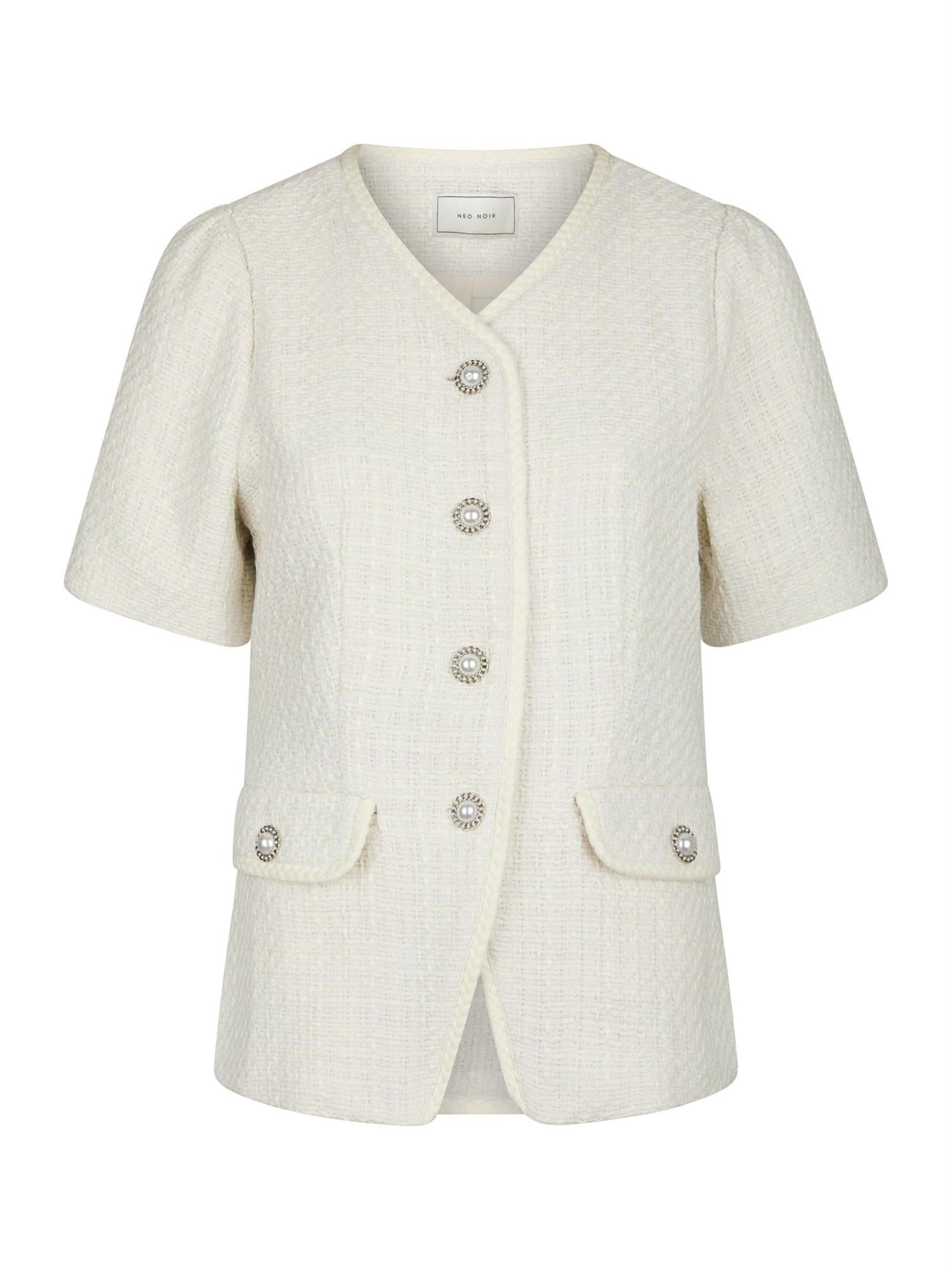 NEO NOIR Faina Boucle Blouse - Farmor Ingvarda