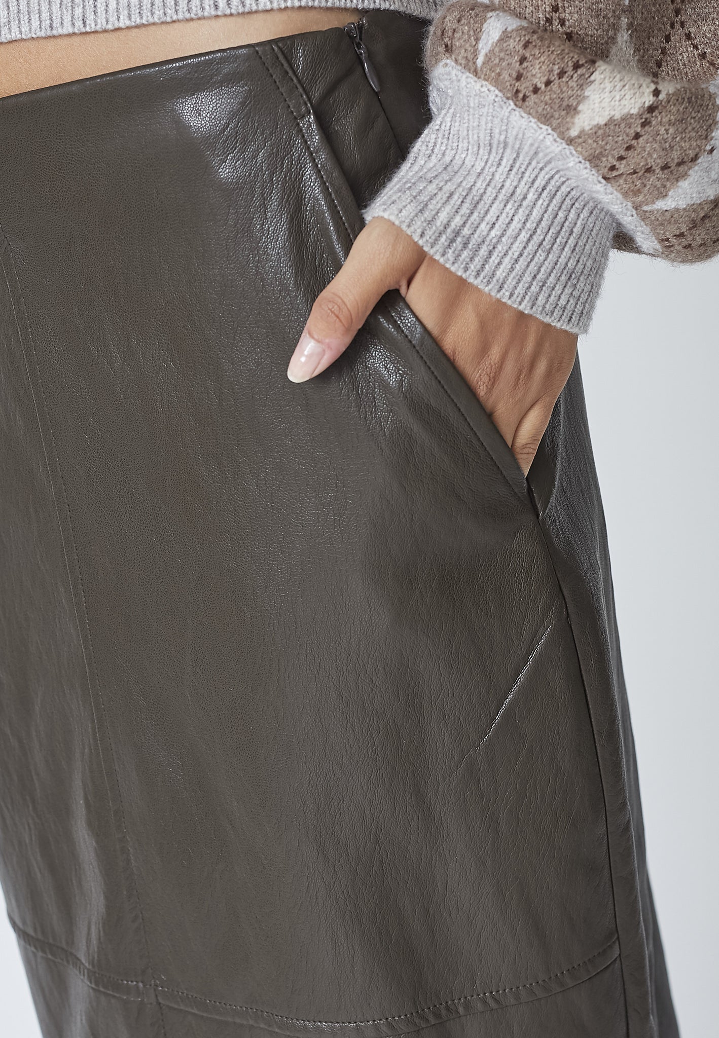 CO´ COUTURE Gitt Floor Skirt Dark Brown