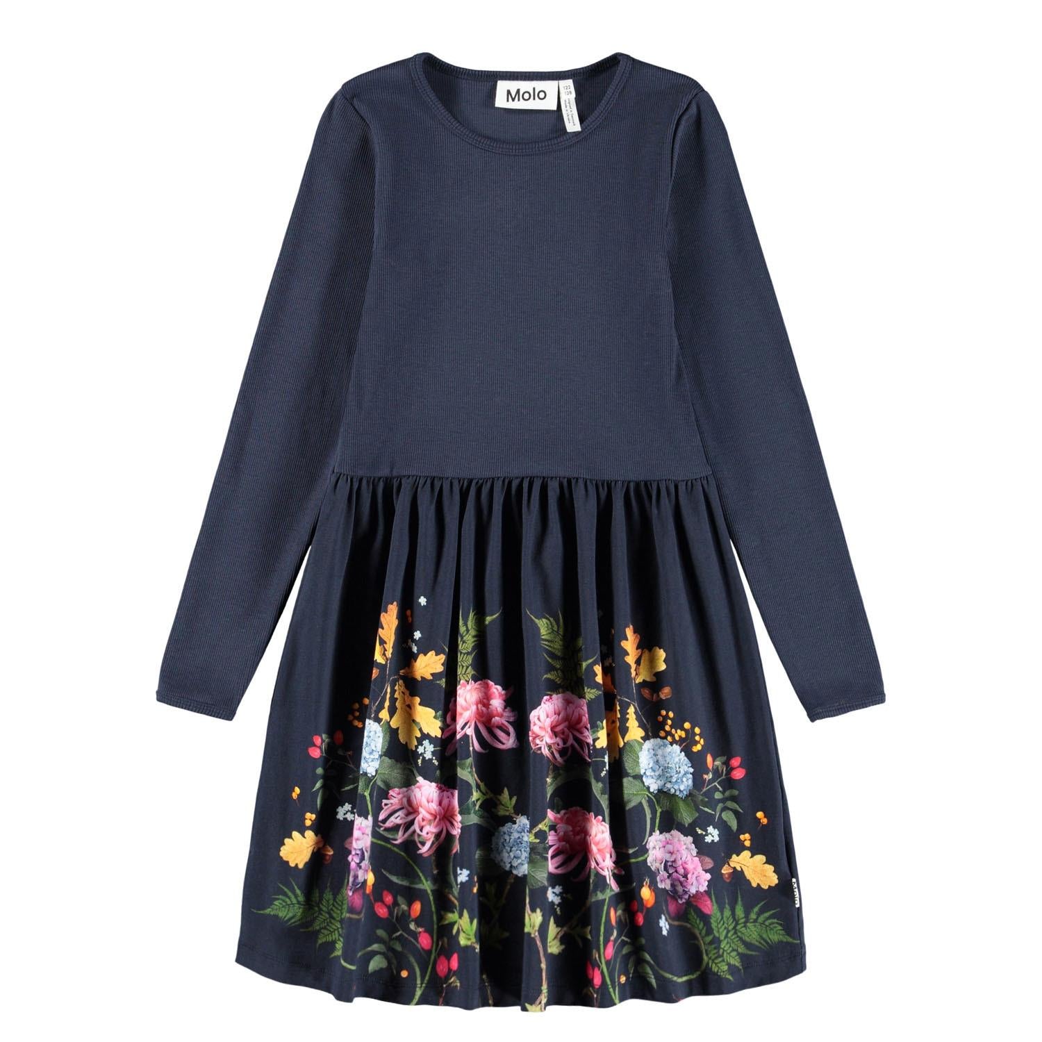 MOLO 4-12ÅR Credence Kjole,Garden Mørkeblå
