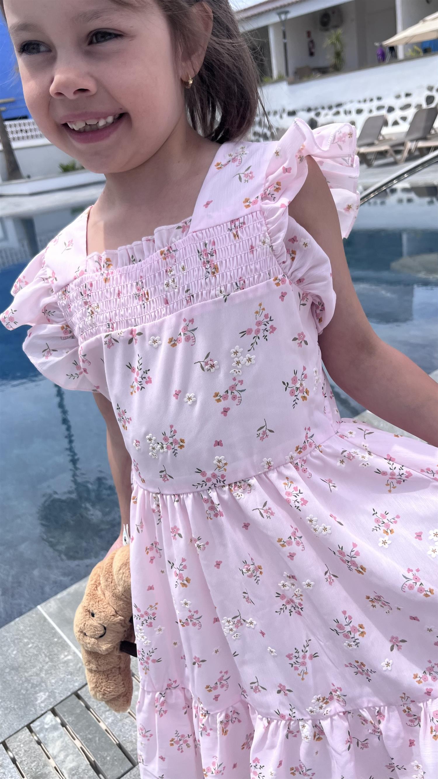 VILJE OG VE Linda dress,Chiffon Rosa