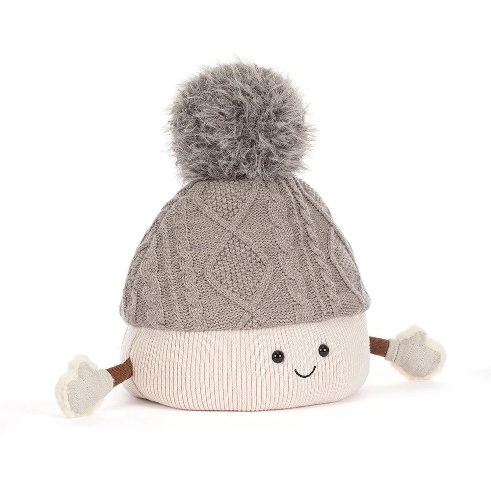 Myk, fargerik JELLYCAT Amuseables Pomilly bamse med store øyne og myk pels, perfekt som barneleke.