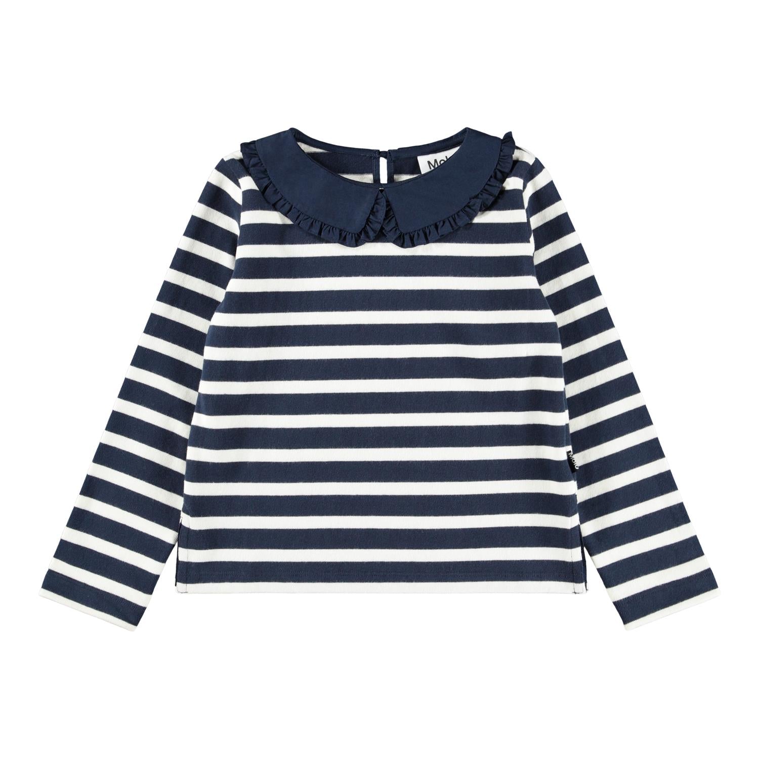 MOLO 4-12ÅR Rama Genser Mørkeblå/Krem