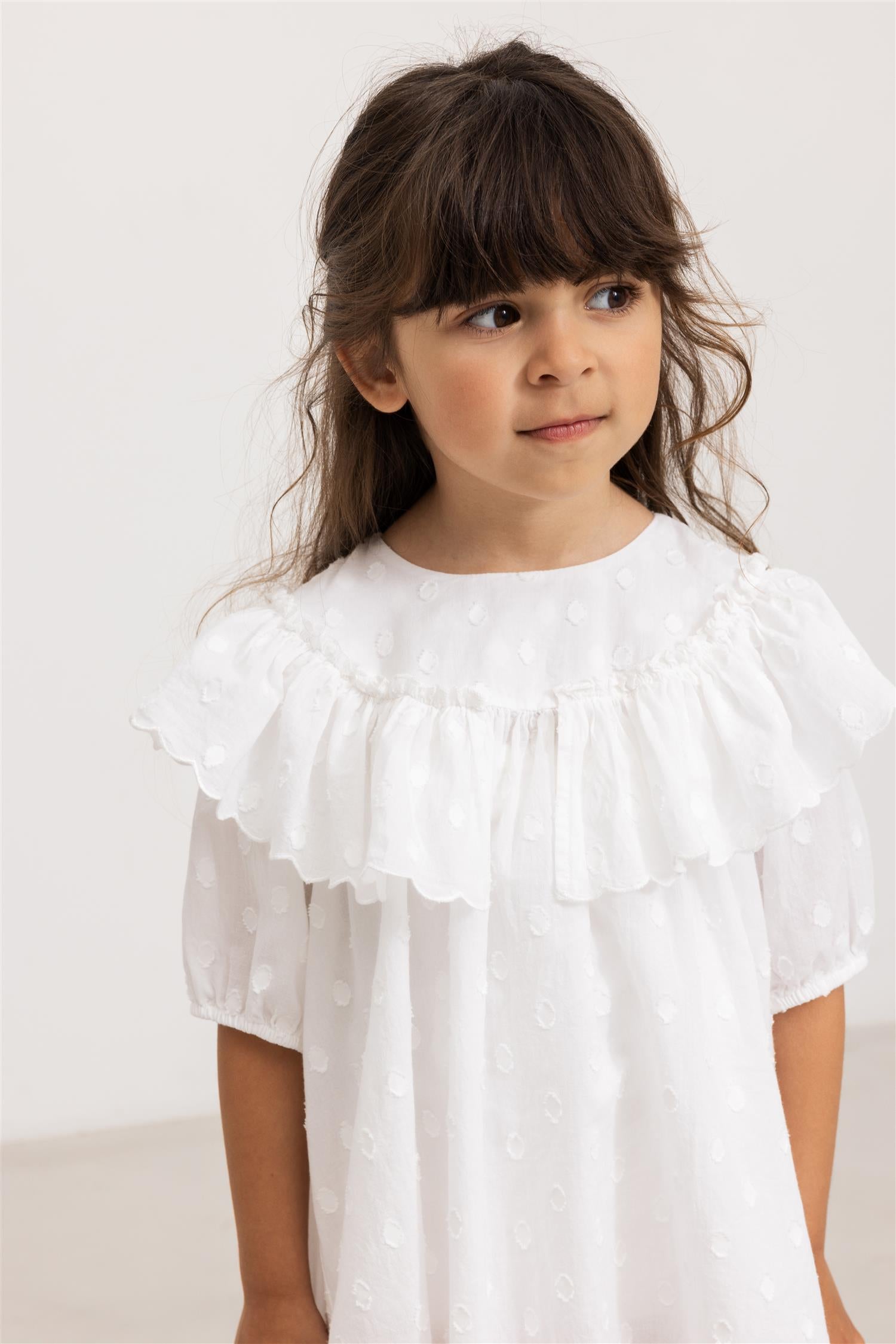 MARMAR COPENHAGEN 3-12ÅR Delsa Dots Dress Krem