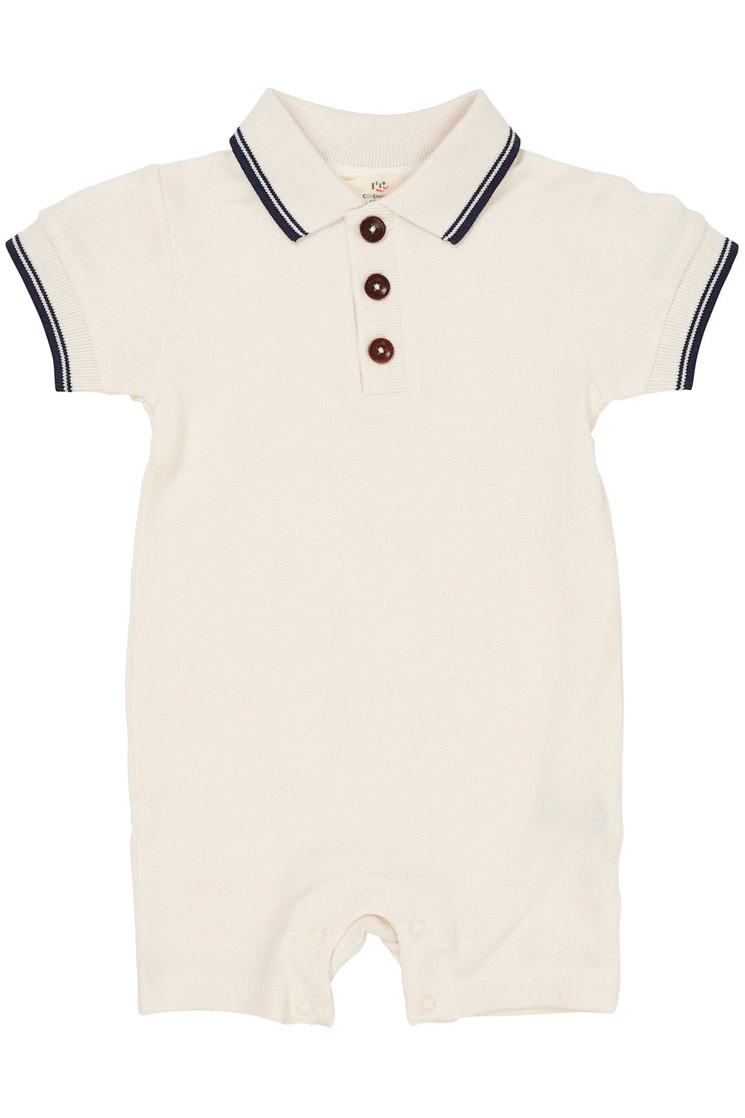 COPENHAGEN COLORS Pique Babydress m/kort erm Krem