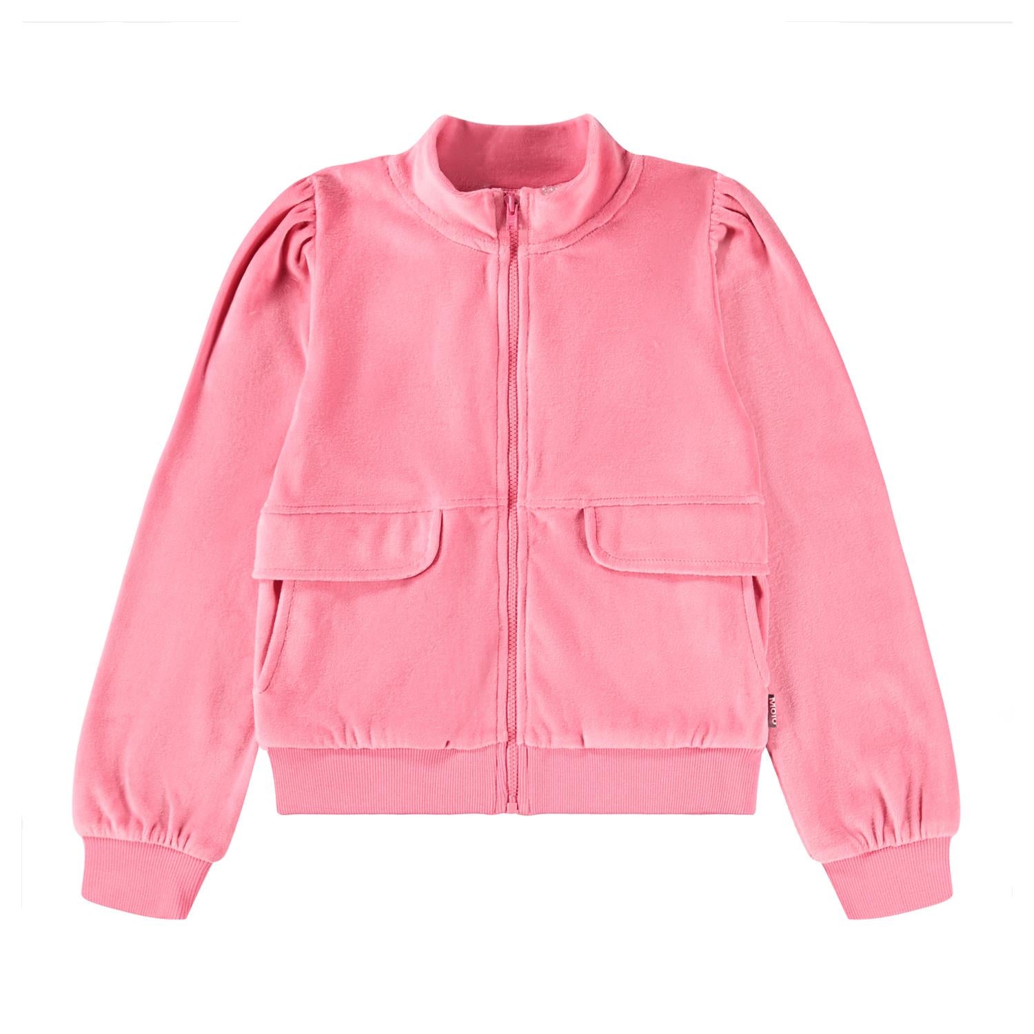 MOLO 4-12ÅR Malika Jakke Velour Korall