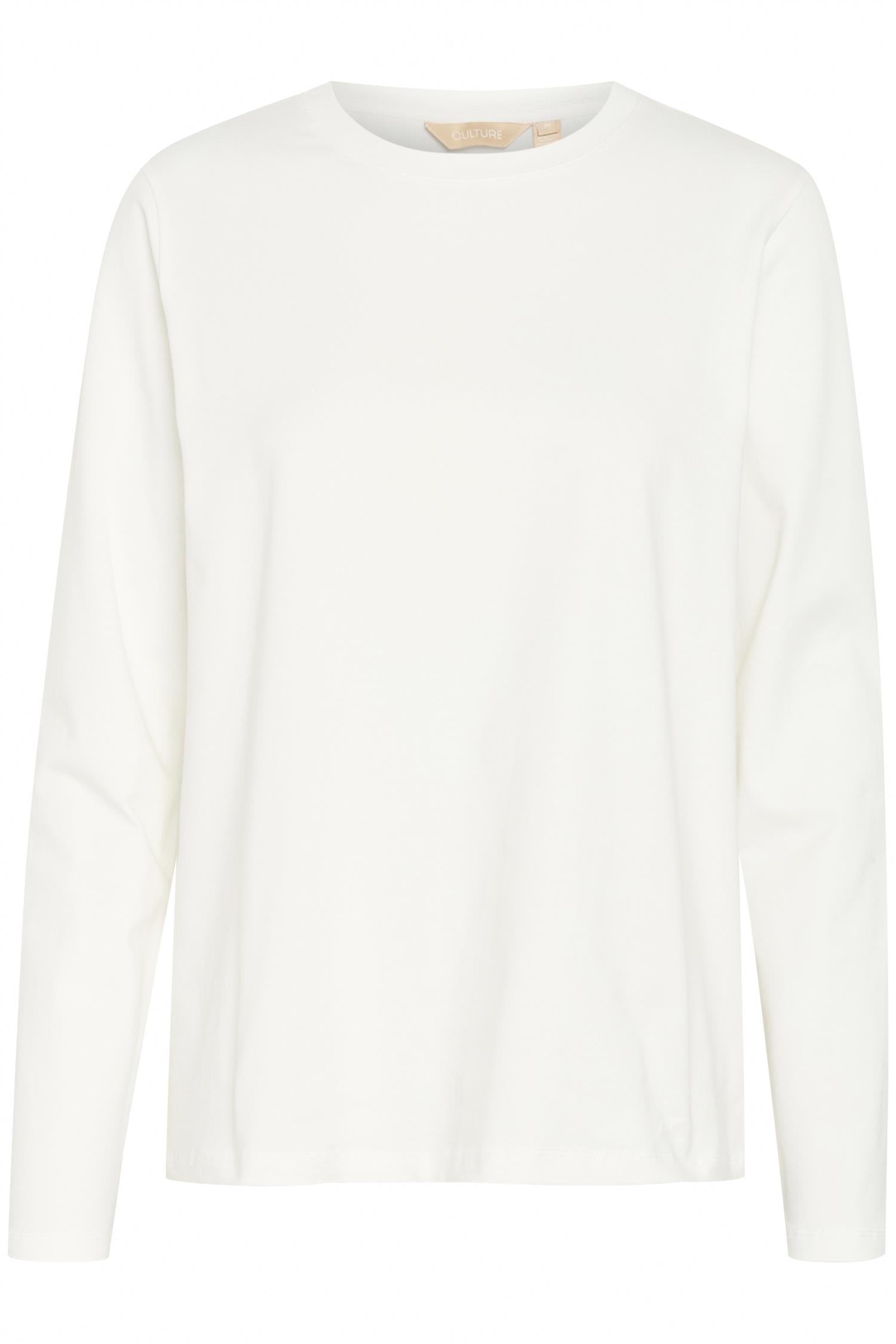 CULTURE Base T-Shirt LS Krem