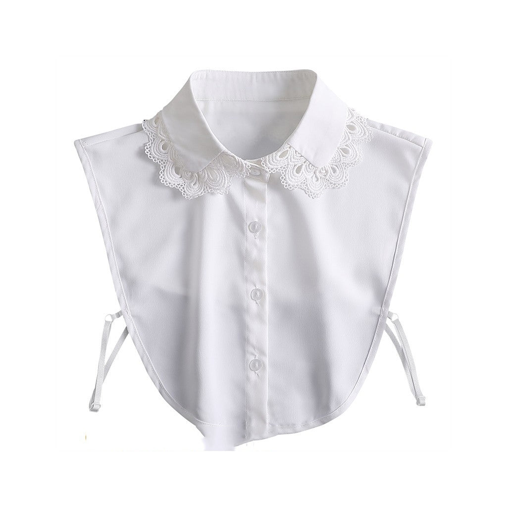 ENDLESS Skjortekrage med stor blondekant