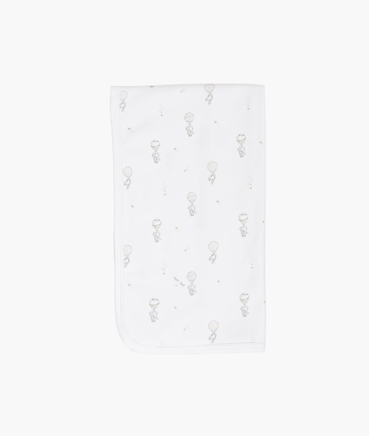 LIVLY Flying Elephants Blanket Hvit