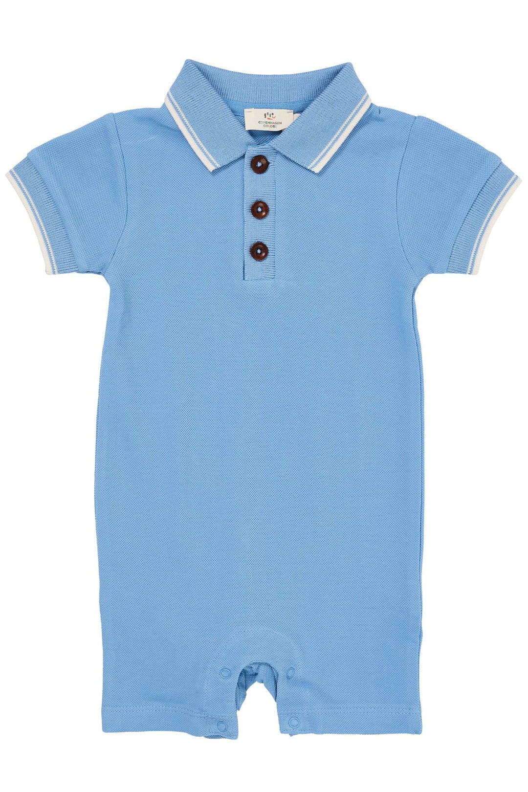 COPENHAGEN COLORS Pique Babydress m/kort erm Lyseblå